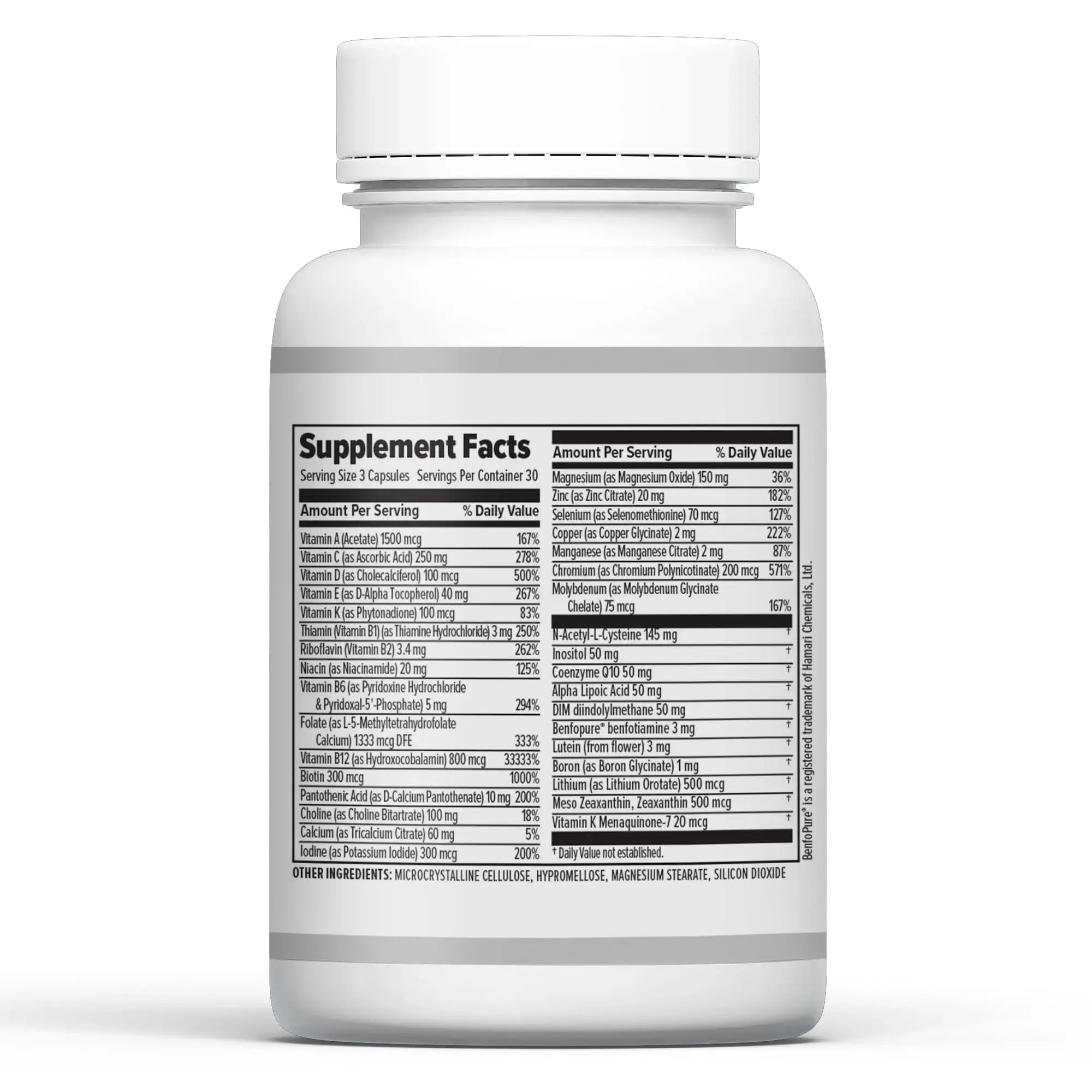 10X Health Optimize Multivitamin for Men - 90 Capsules, Methylated Multivitamin 34 in 1 Formula with 800 mcg of Vitamin B12, 5-MTHF, NAC - Methyl B Complex 10X Health System Au supplements