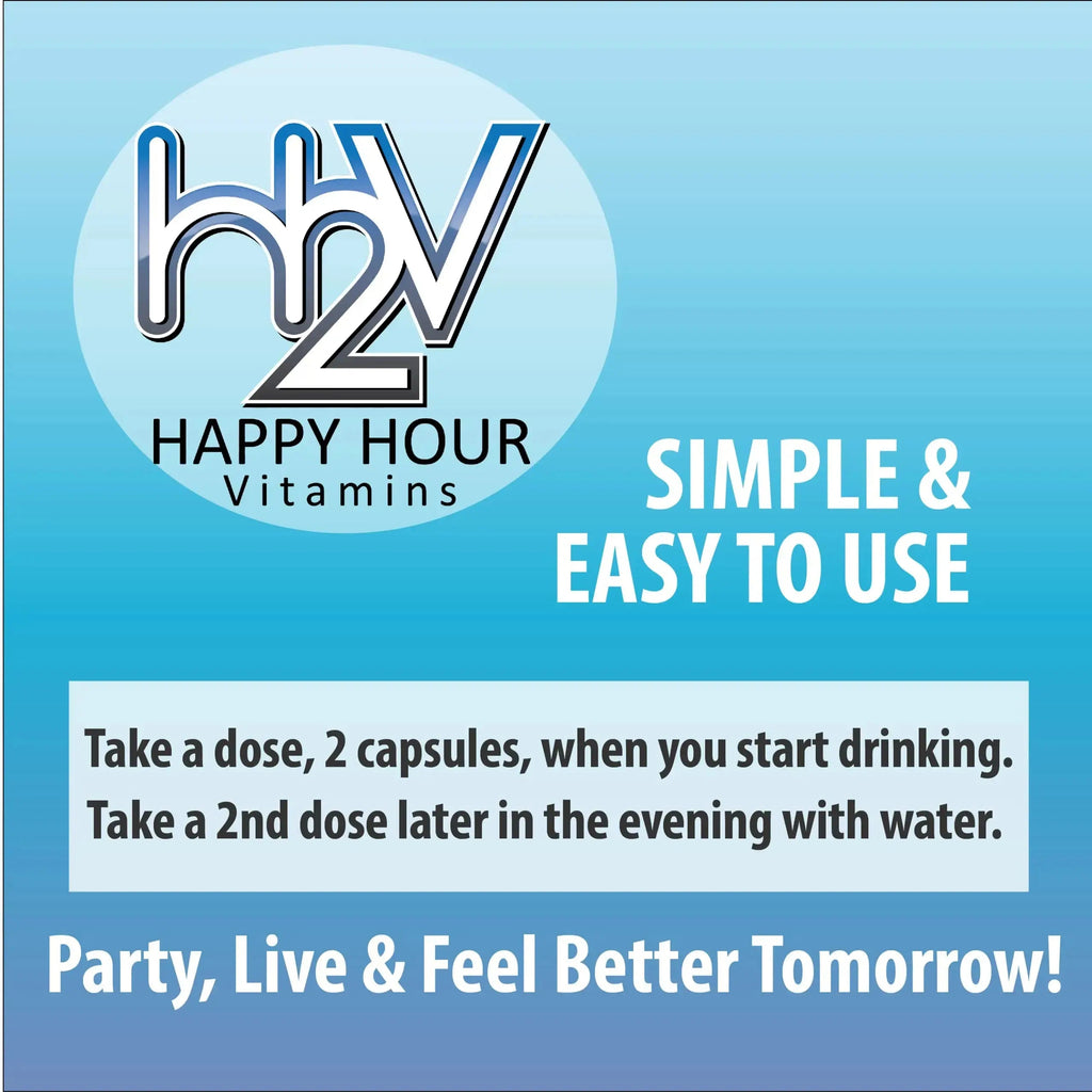 Happy Hour Vitamins Bottle - Multivitamin Formulated for Better Mornings – Live & Feel Better with Milk Thistle, Prickly Pear Cactus Happy Hour Vitamins Au supplements