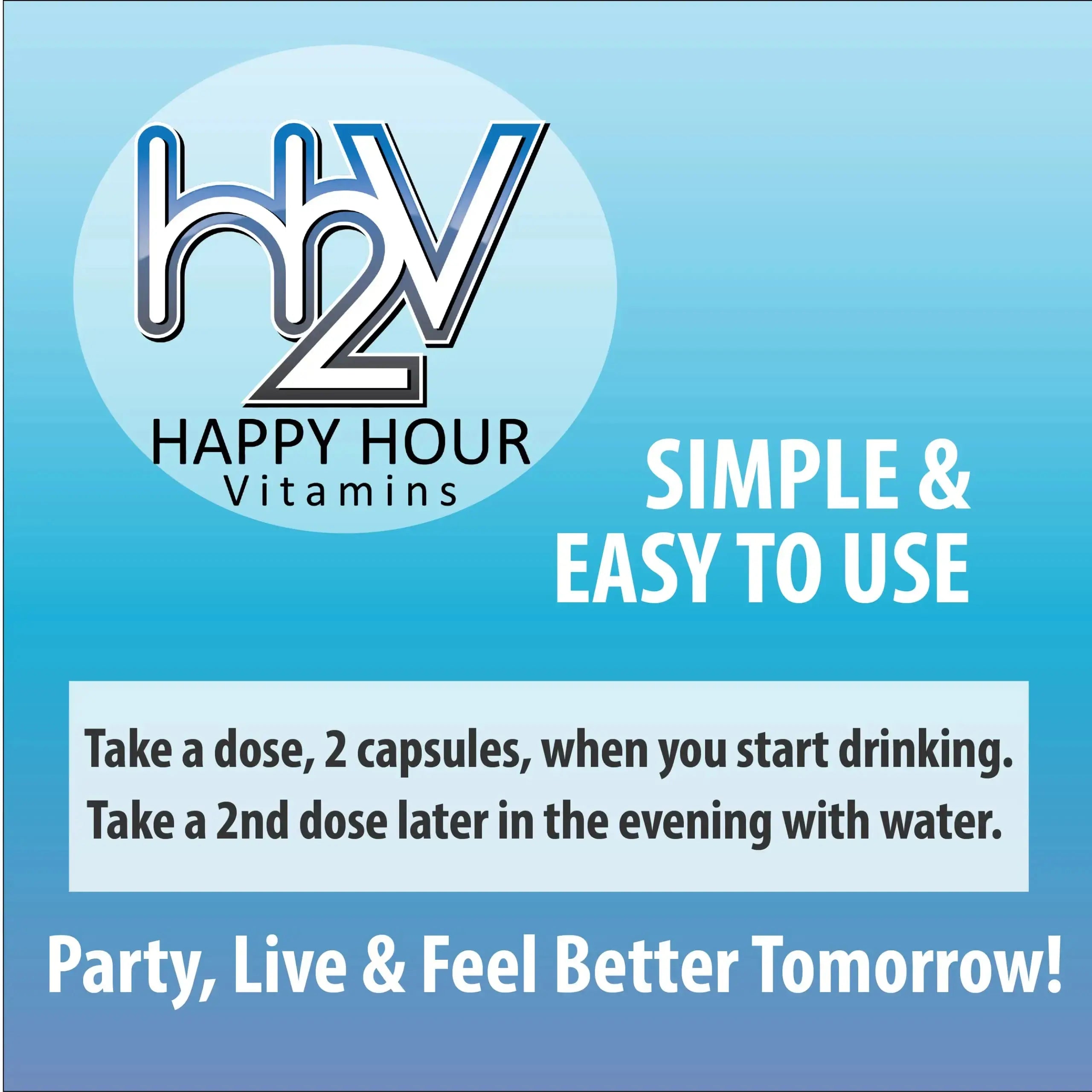 Happy Hour Vitamins Bottle - Multivitamin Formulated for Better Mornings – Live & Feel Better with Milk Thistle, Prickly Pear Cactus Happy Hour Vitamins Au supplements