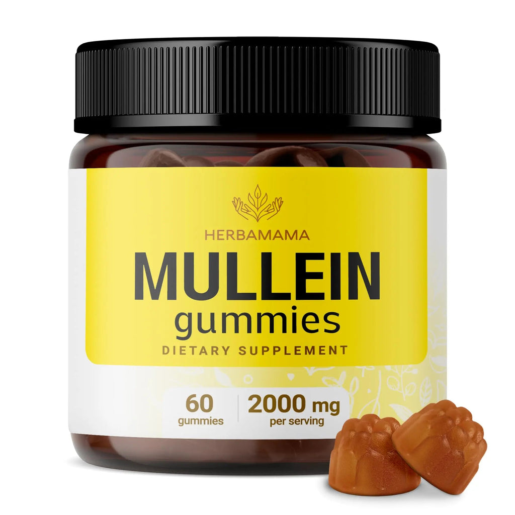 HERBAMAMA Mullein Gummies - Mullein Leaf Dietary Supplement for Respiratory HERBAMAMA Au supplements