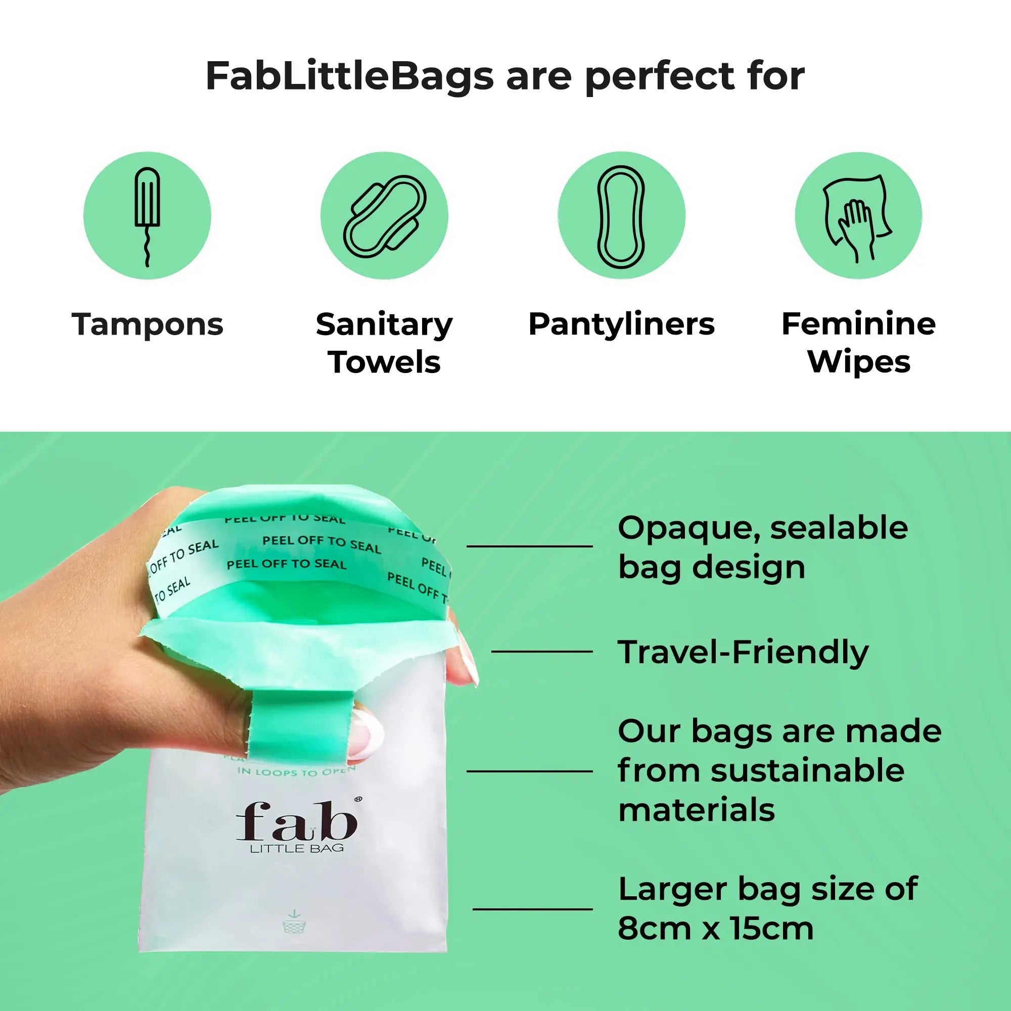 Fab Little Bag Starter Plus Pack - 45 Sanitary Disposal Bags Plus Recyclable Refill Pack Fab Little Bag Au supplements
