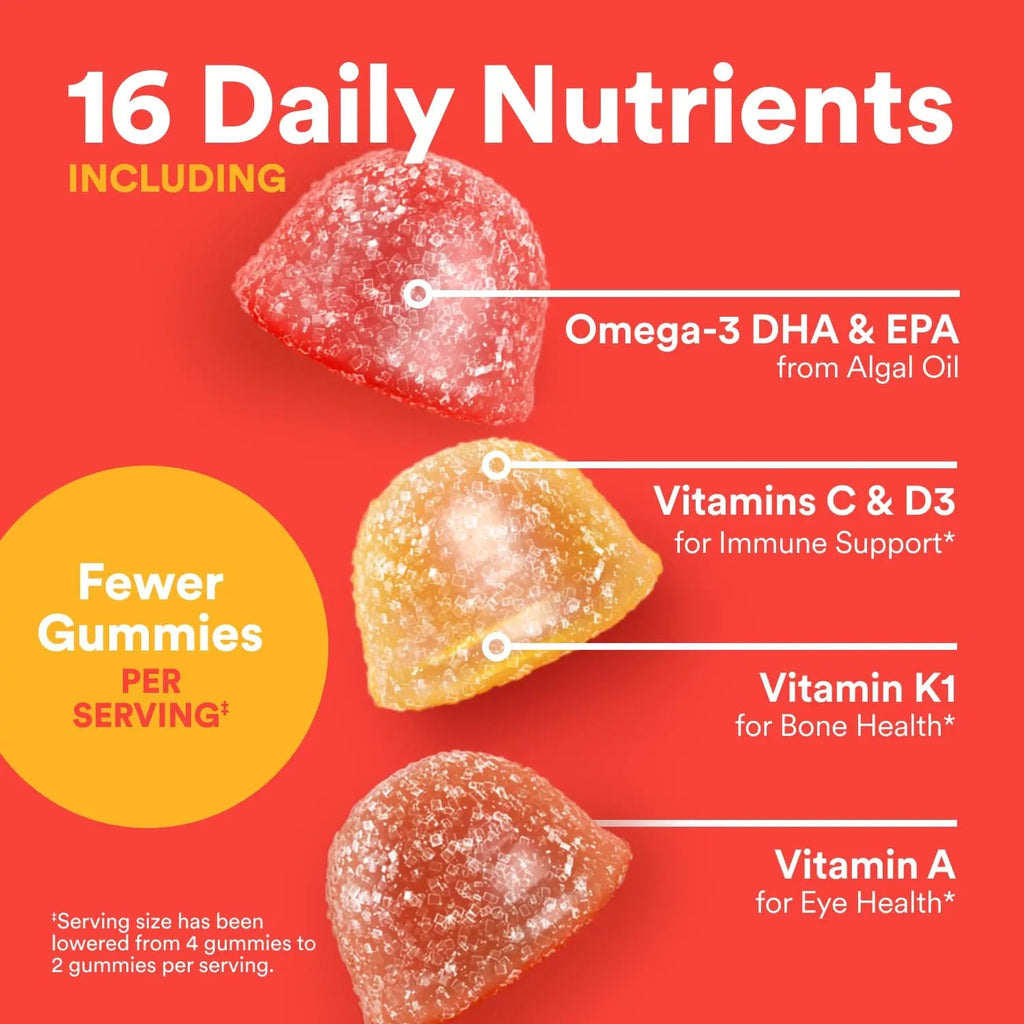 SmartyPants Kids Multivitamin Gummies - Improved Formula: Omega 3 (DHA/EPA), Vitamins D3, C, B12, B6, Vitamin A, K & Zinc SmartyPants Au supplements