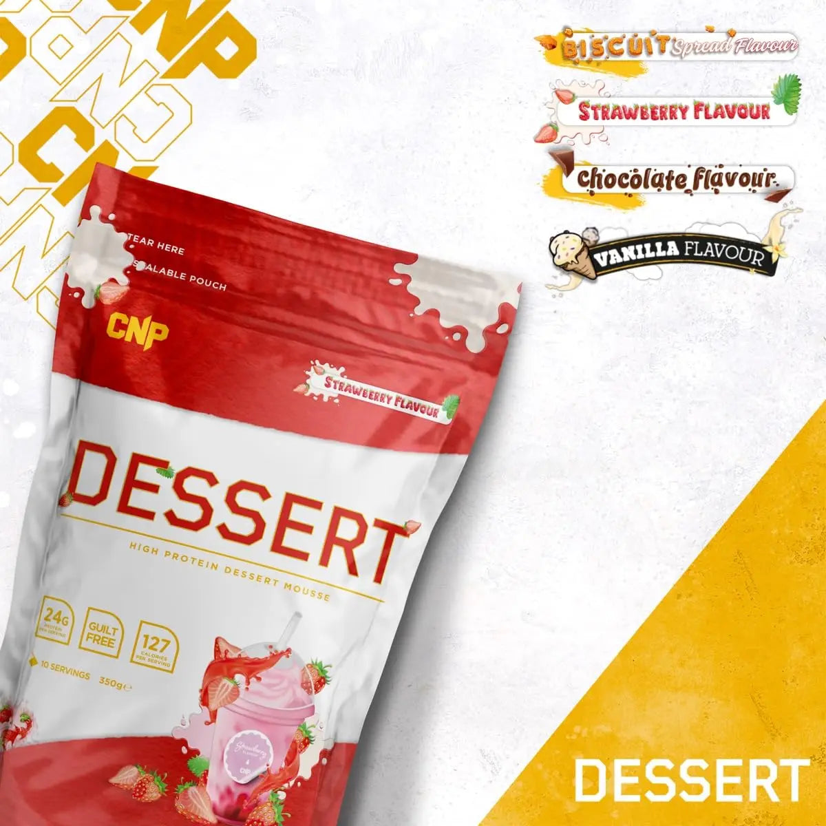 CNP Professional High Protein Dessert Mix, 25g of Dual Release Protein with Micellar Casein CNP Professional Au supplements