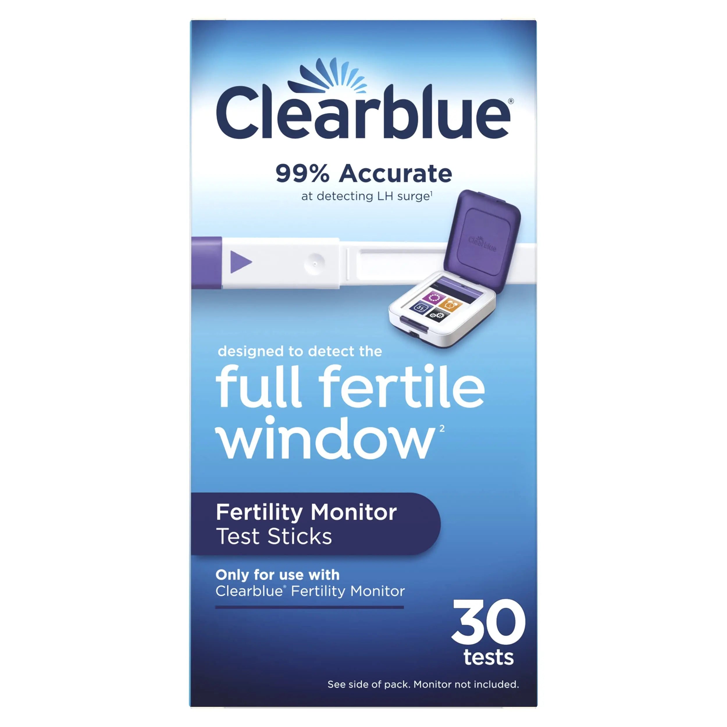 Clearblue Fertility Monitor Test Sticks, 30 count Clearblue Au supplements