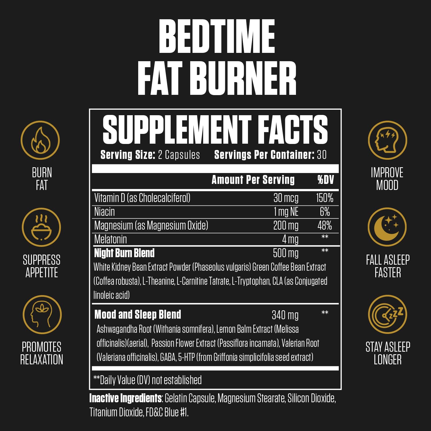 1080PM Thermogenic Night Time Fat Burner | #1 Sleep Aid Fat Loss Supplement to Reduce EPN Supplements Au supplements