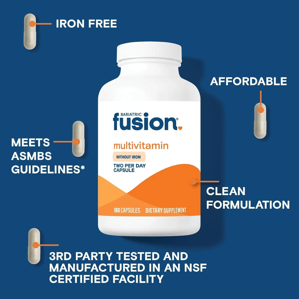 Bariatric Fusion Bariatric Multivitamin Without Iron | Post Bariatric Surgery Patients | Iron Free Bariatric Vitamin Bariatric Fusion Au supplements