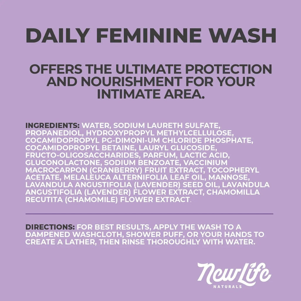 NewLife Naturals Daily Feminine Wash for pH Balance and Odor Control for Feminine Hygiene Intimate Wash NewLife Naturals Au supplements