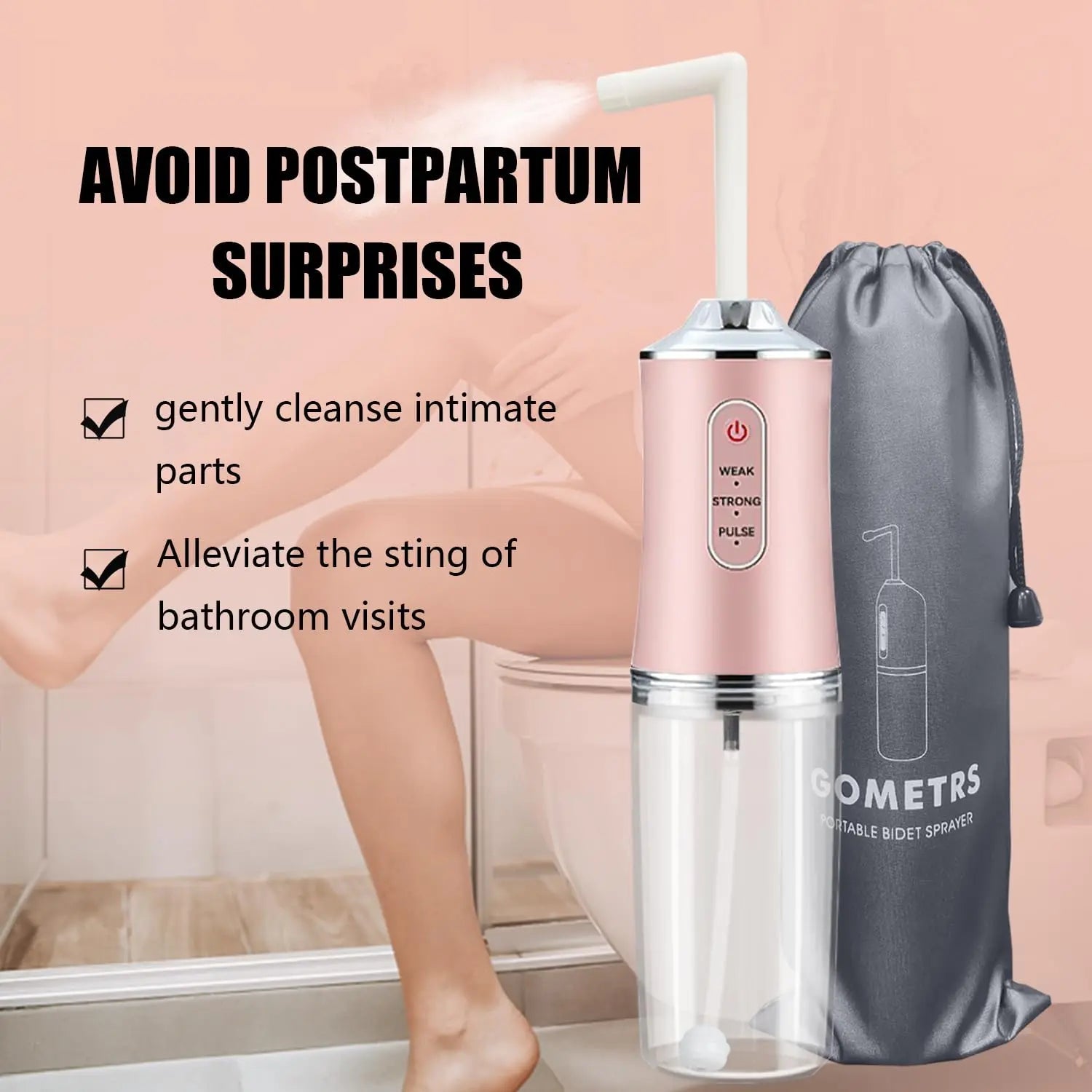 Electric Portable Bidet -Mobile Toilet Shower-Butt Shower Replacing Wet Wipes - for Travel GOMETRS Au supplements