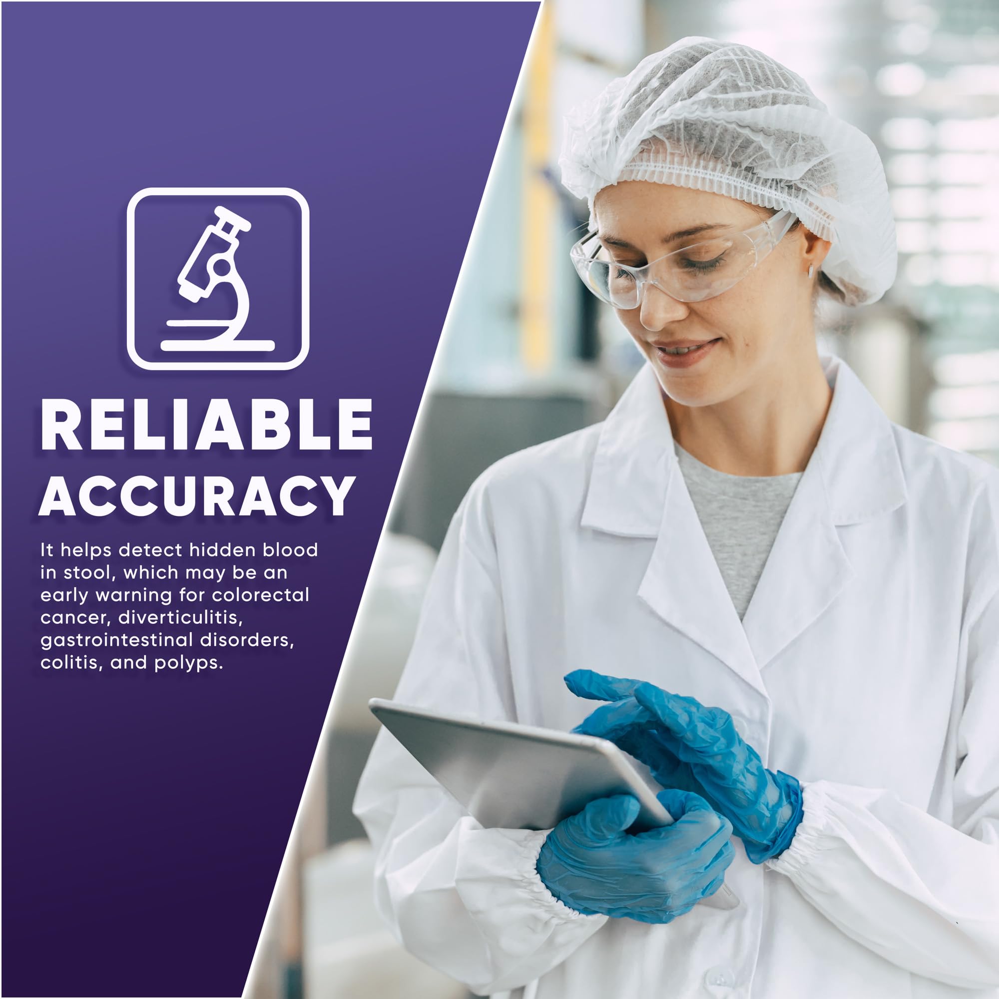 WELLlife iFOB Immunochemical Fecal Occult Blood Test, Colon Screening Test Kit Stool Test at Home Easy to Use, 1 Test Detect Hidden Blood in 10 Minutes FOB Test for Home WELL LIFE Au supplements