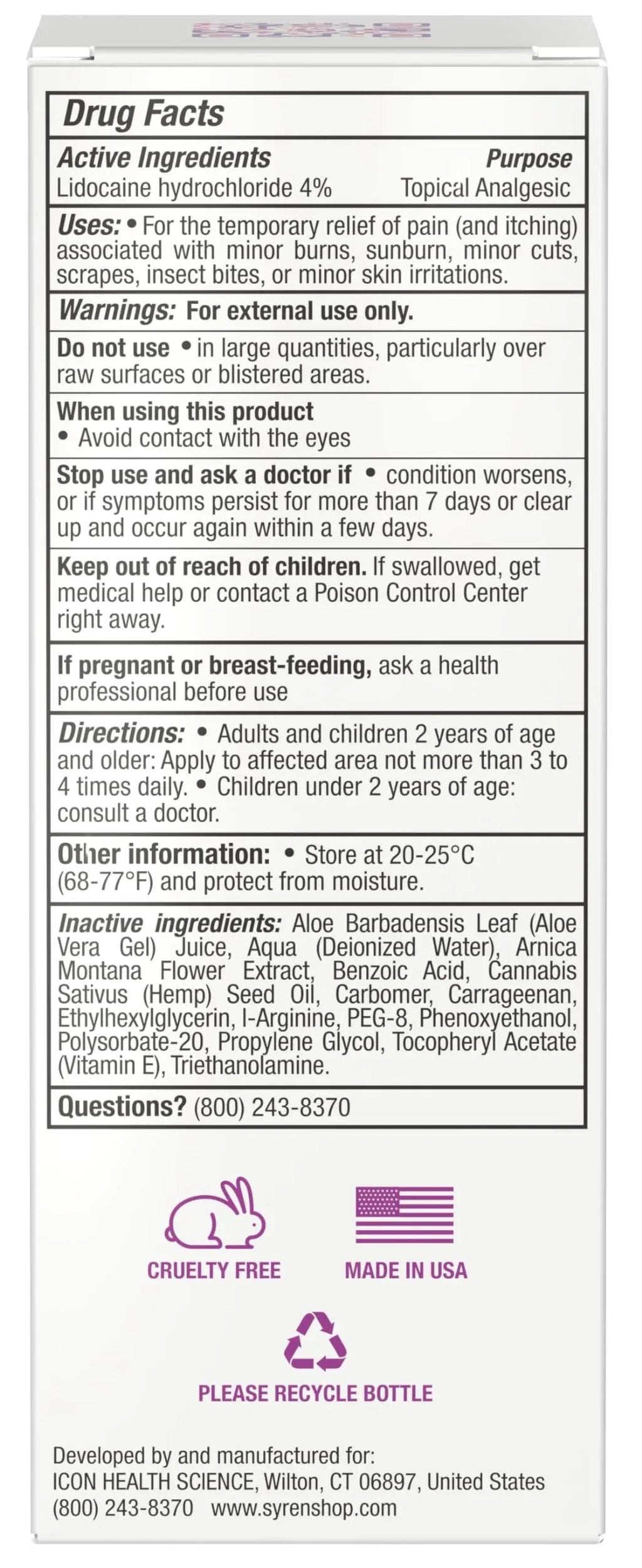 Syren Intimate Relief - Intimate Pain Relieving Gel - Relieves Vulva Pain, Throbbing, Spasms SYREN Au supplements