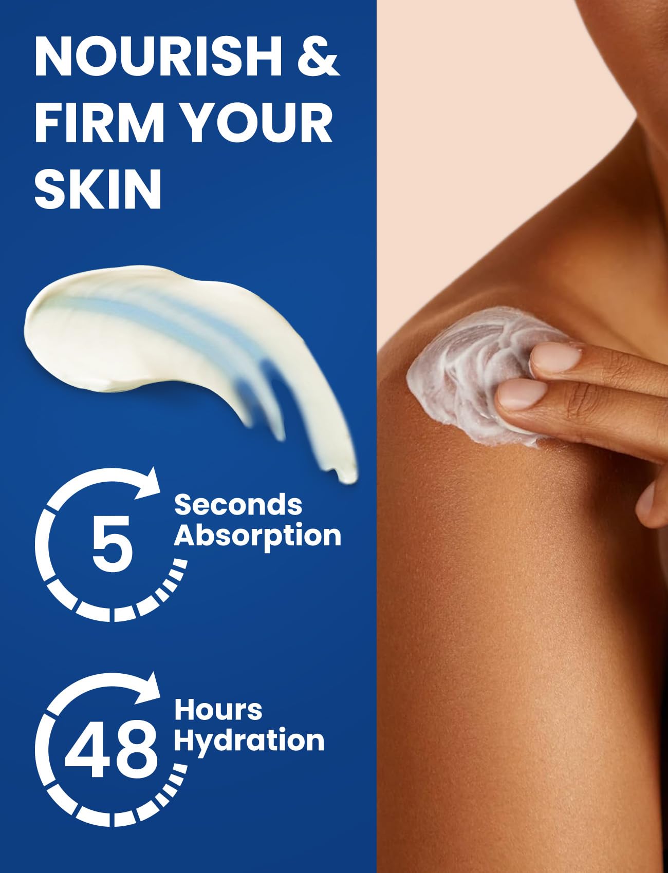 Venture Pal Topical Magnesium Cream, Fast-Absorbing Magnesium Moisturizing Lotion with Coconut Oil