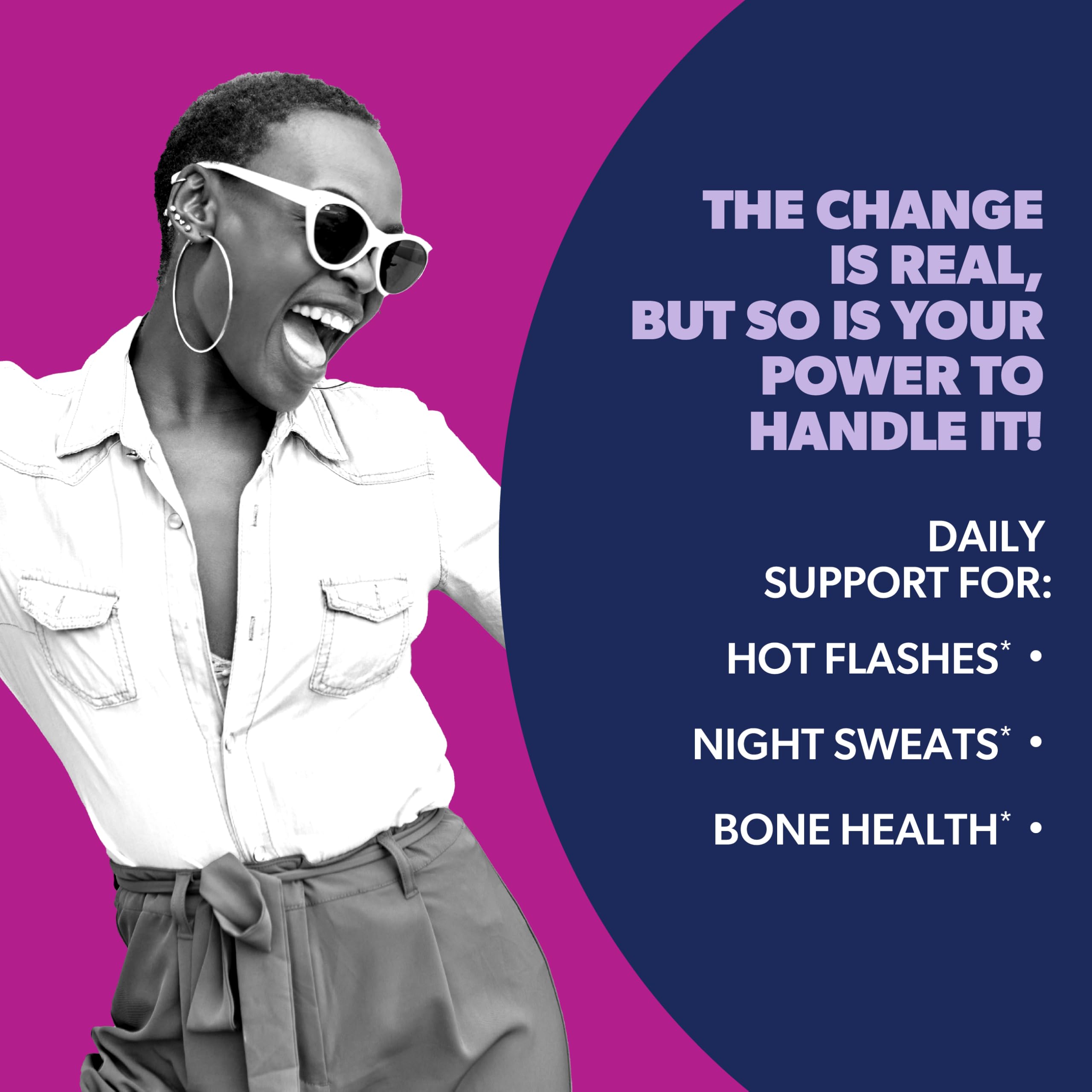 AZO® Daily Menopause Relief + Vitamin D to Support Strong Bones, Menopause Supplements for Women, Reduces Hot Flashes and Night Sweats* - 30 Count AZO Au supplements