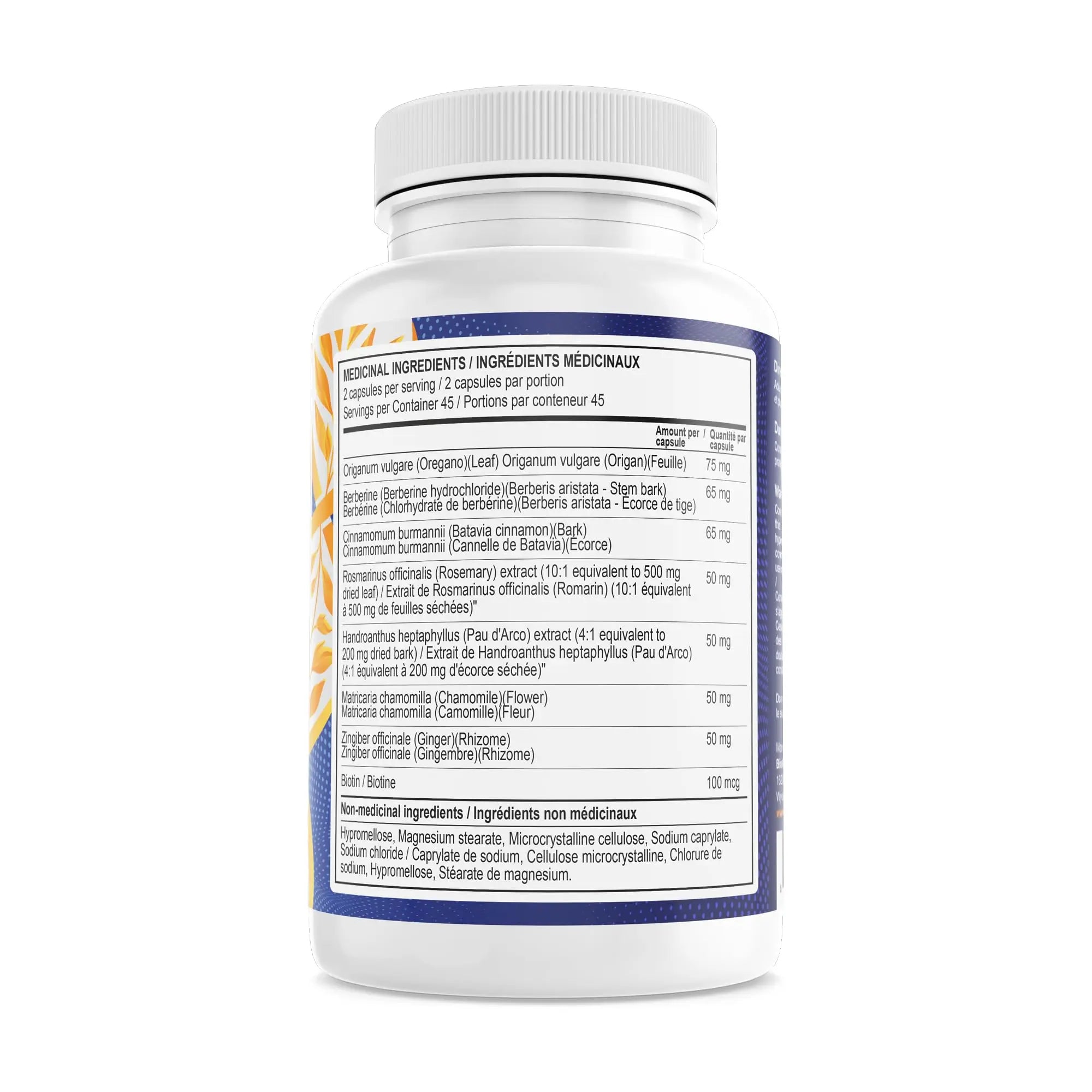 BioMatrix Candid-X Gut Cleanse with Berberine, Oregano, Sodium Caprylate, Chamomile, Ginger BioMatrix Au supplements