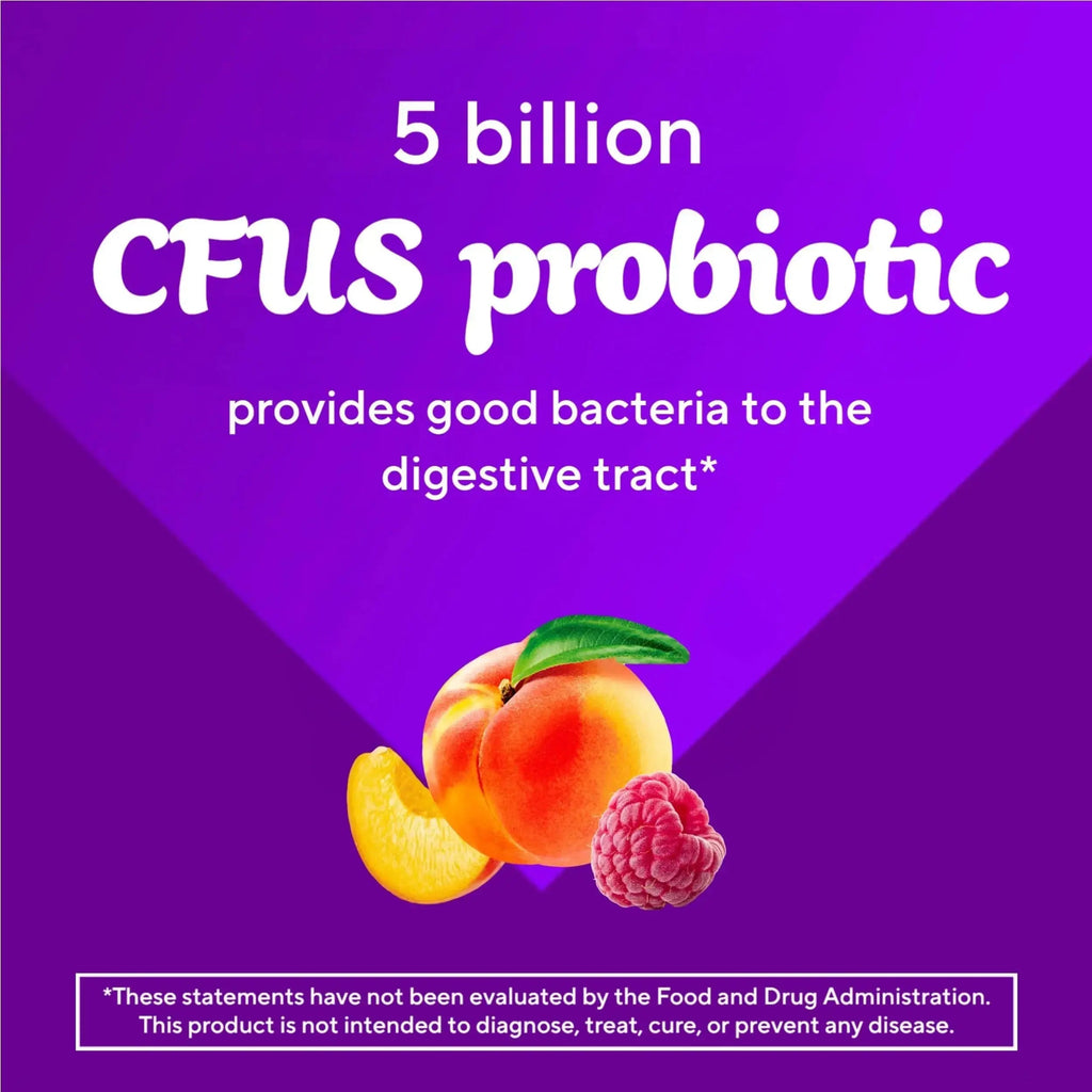 vitafusion Probiotic Gummy Supplements, Raspberry, Peach and Mango Flavors, Probiotic Nutritional Supplements With 5 Billion CFUs Vitafusion Au supplements