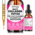 Multi Collagen Peptides Liquid Drops for Women & Men, Hydrolyzed Collagen Peptides Type