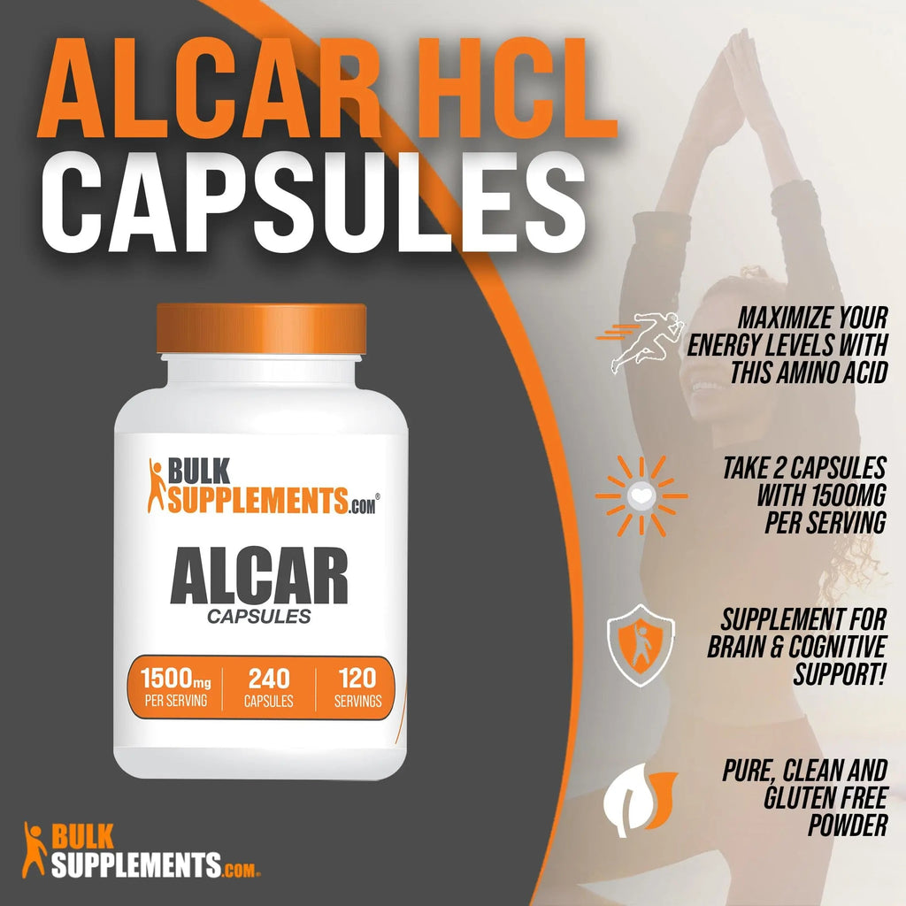 BULKSUPPLEMENTS.COM Acetyl L-Carnitine Capsules - ALCAR HCl, Carnitine Supplement BULKSUPPLEMENTS.COM Au supplements