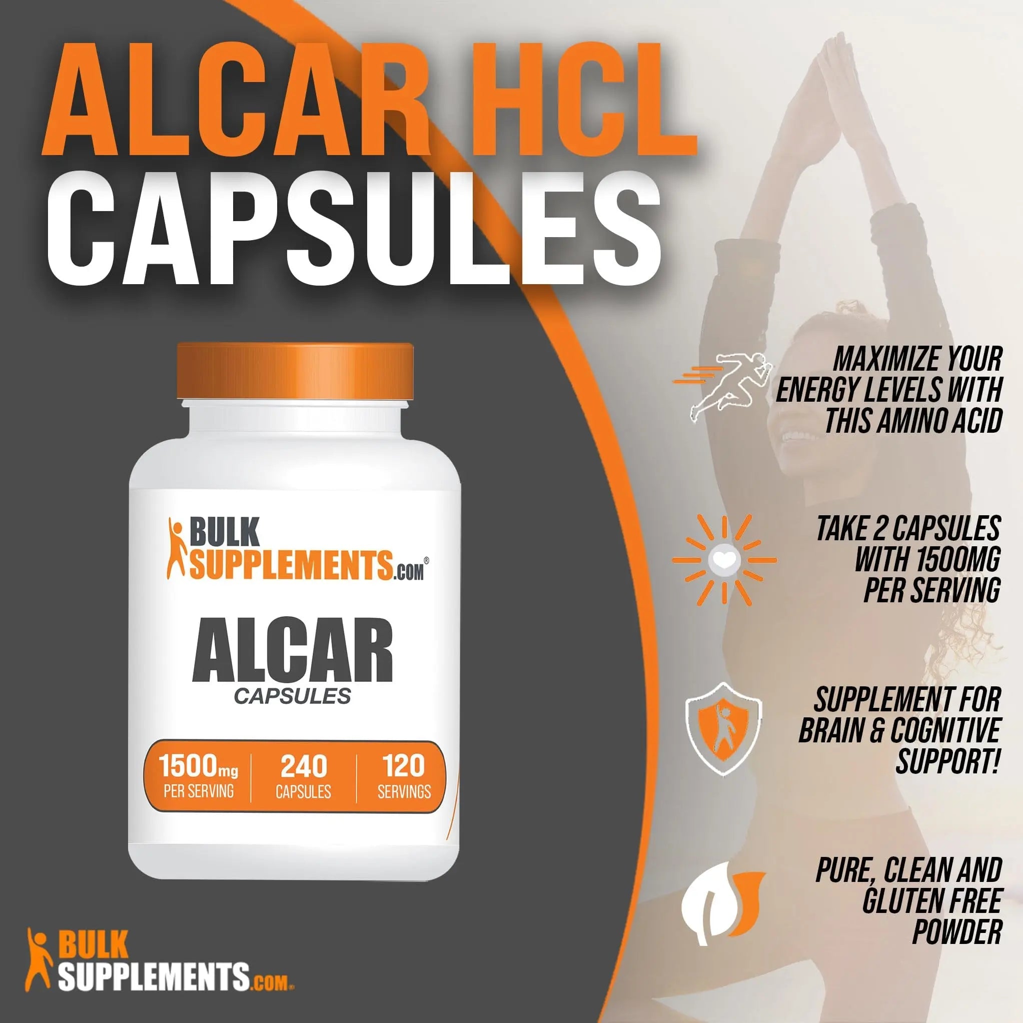 BULKSUPPLEMENTS.COM Acetyl L-Carnitine Capsules - ALCAR HCl, Carnitine Supplement BULKSUPPLEMENTS.COM Au supplements