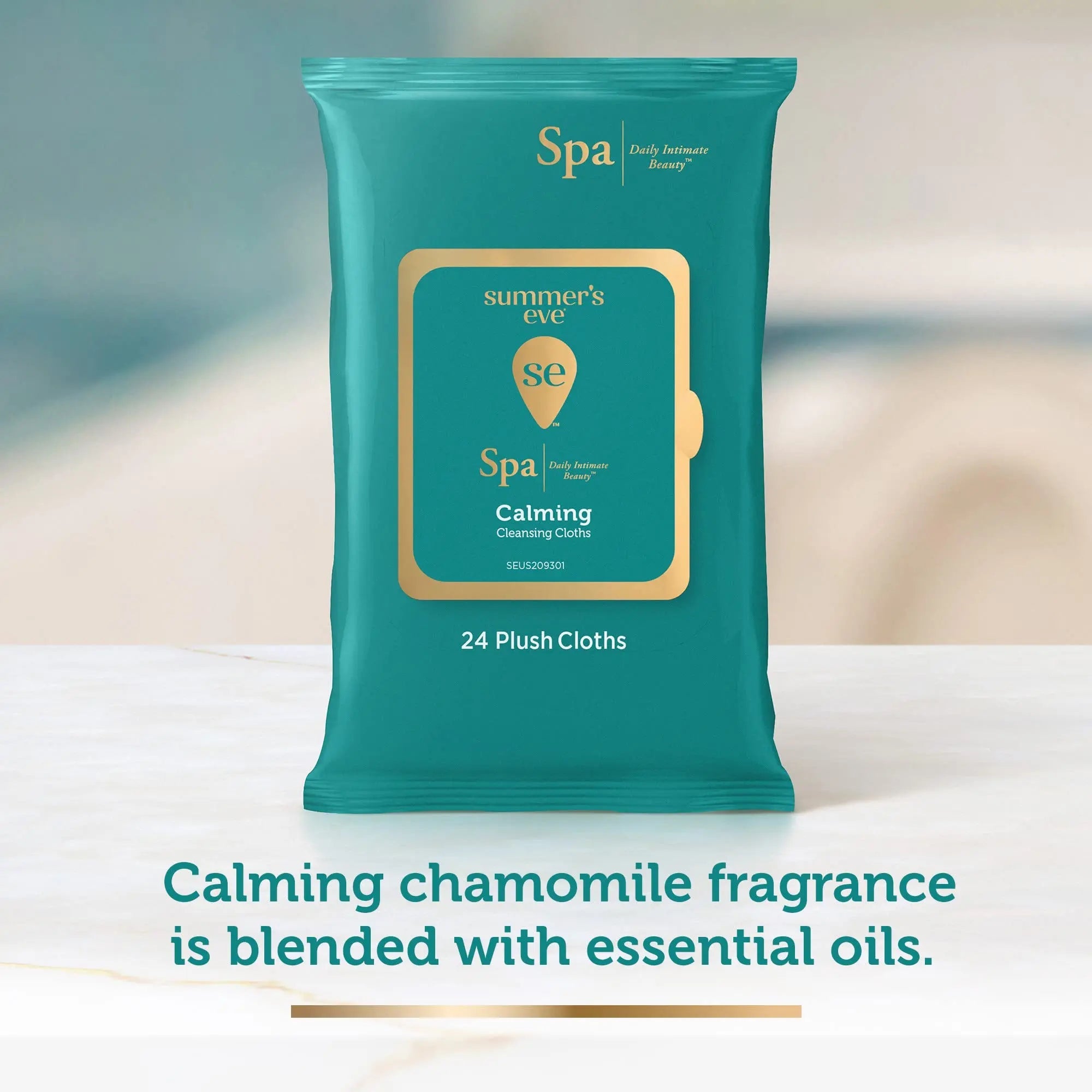 Summer's Eve Spa Calming Chamomile Feminine Wipes, 100% Plant Based*, pH balanced Plush Cloths Summer's Eve Au supplements