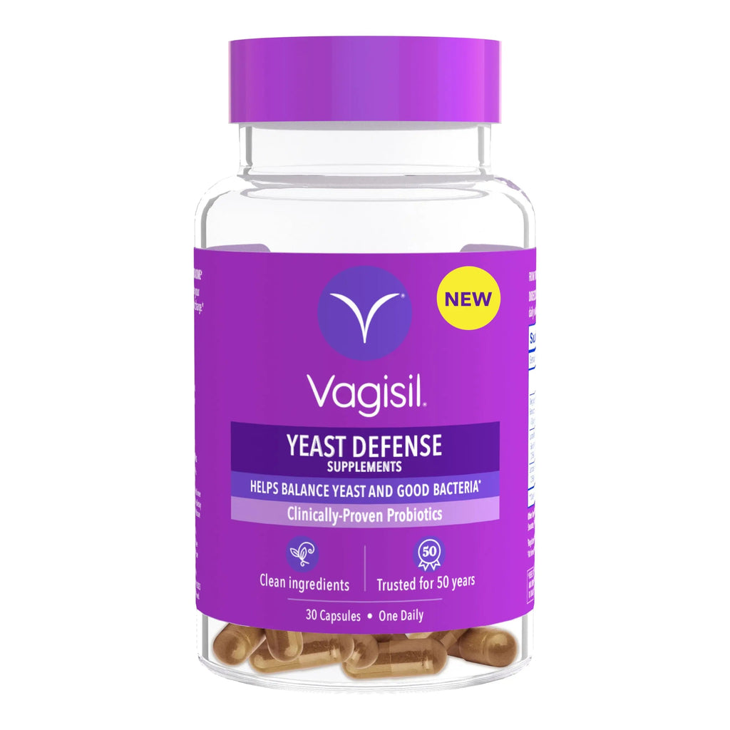 Vagisil Yeast Defense Supplements, Helps Balance Yeast and Good Bacteria, Clinically-Proven Probiotics Vagisil Au supplements