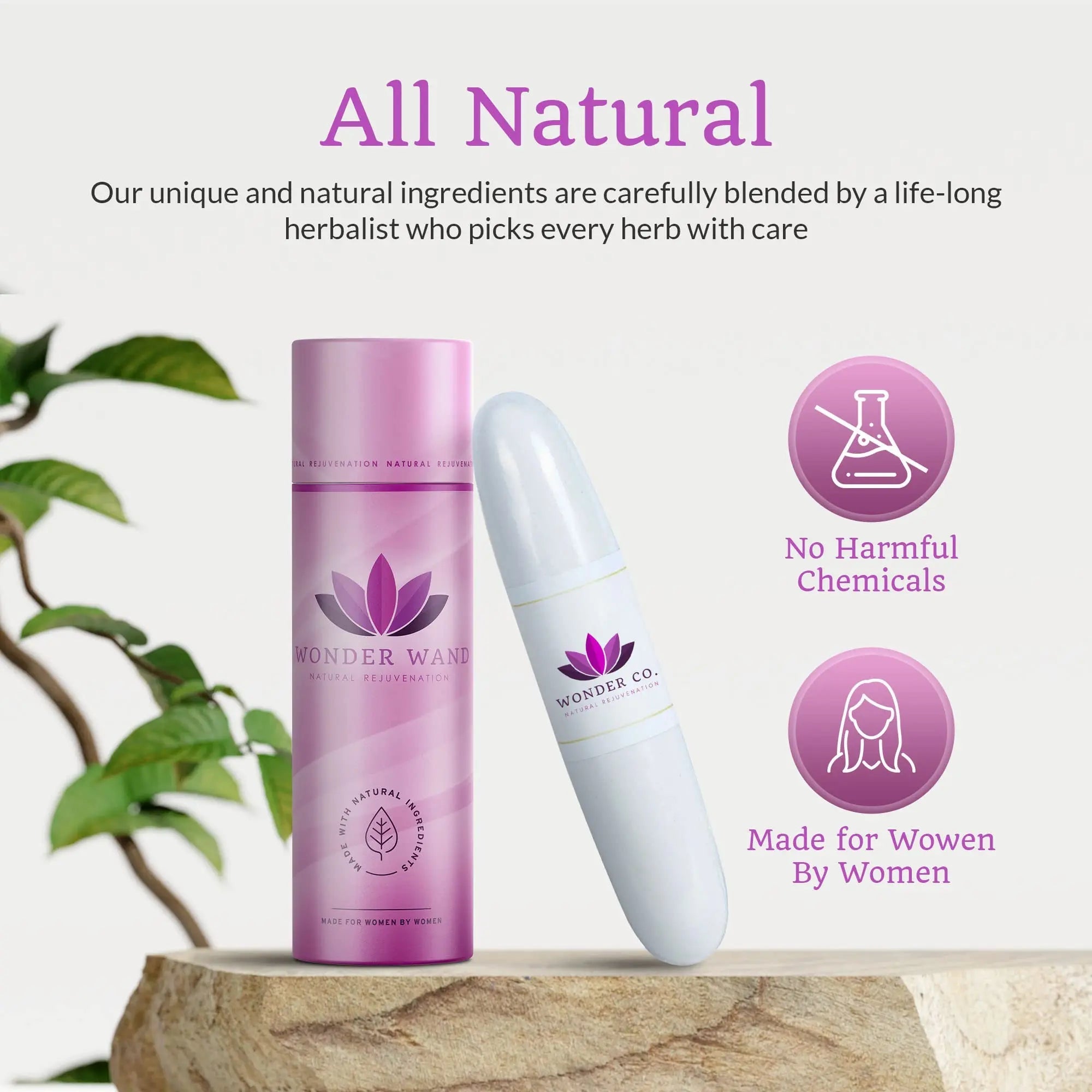 Wonder Co. - Wonder Wand, Upgraded Feminine Care Support, Fast-Acting Wand Essential WONDER CO. Au supplements