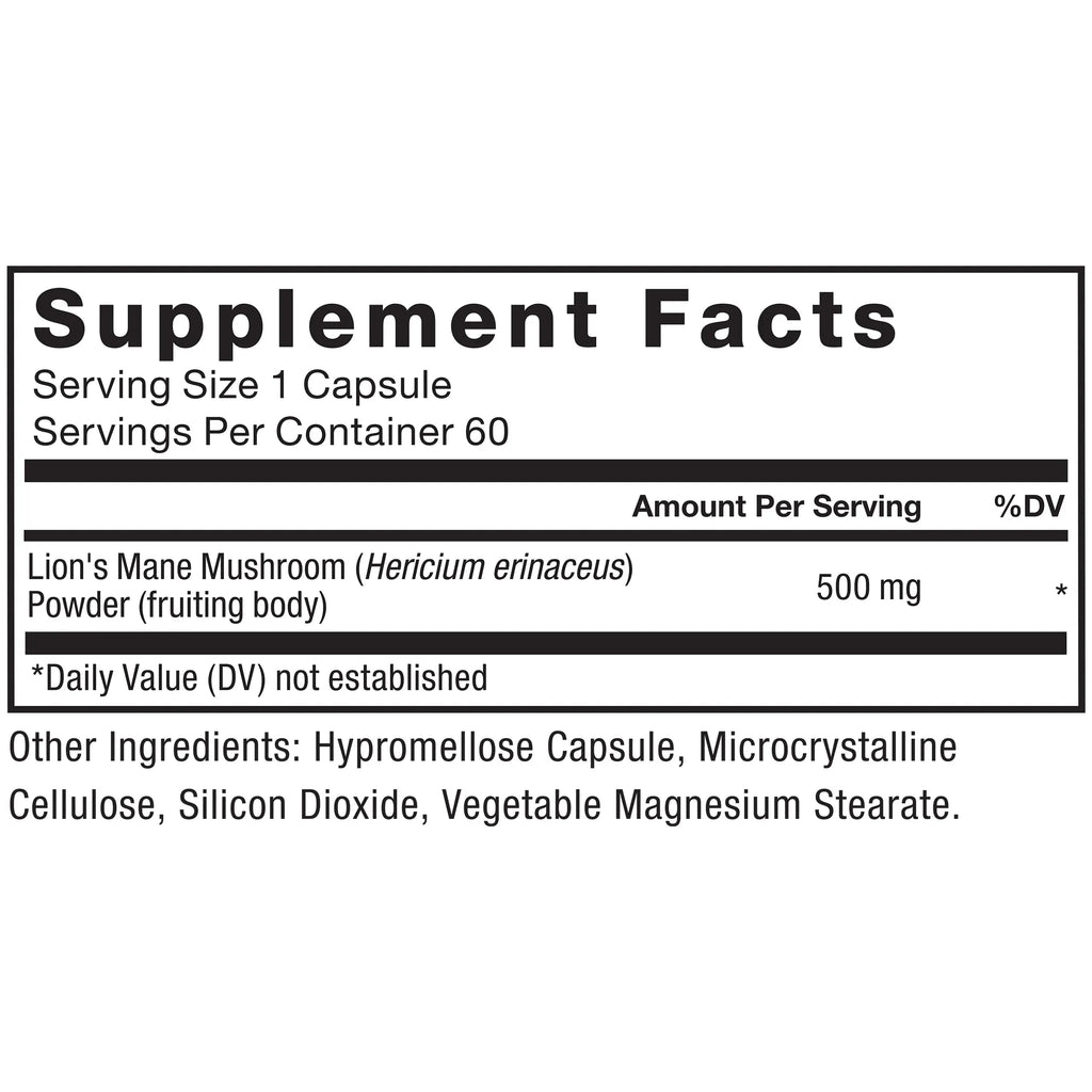 Force Factor Lion’s Mane Supplement Capsules, Memory & Focus Supplement Force Factor Au supplements