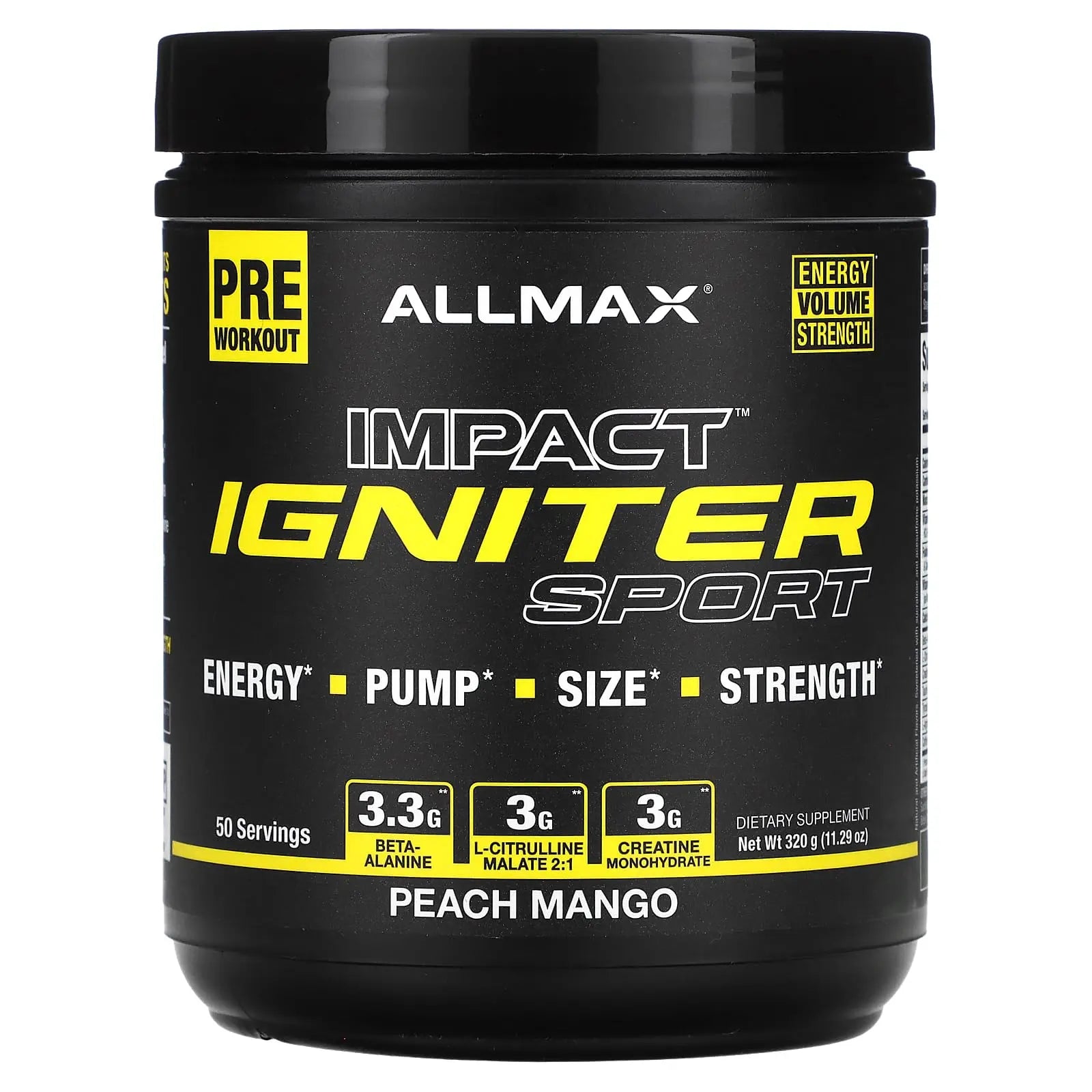Allmax IGNITER SPORT Peach Mango (320g) Allmax Au supplements