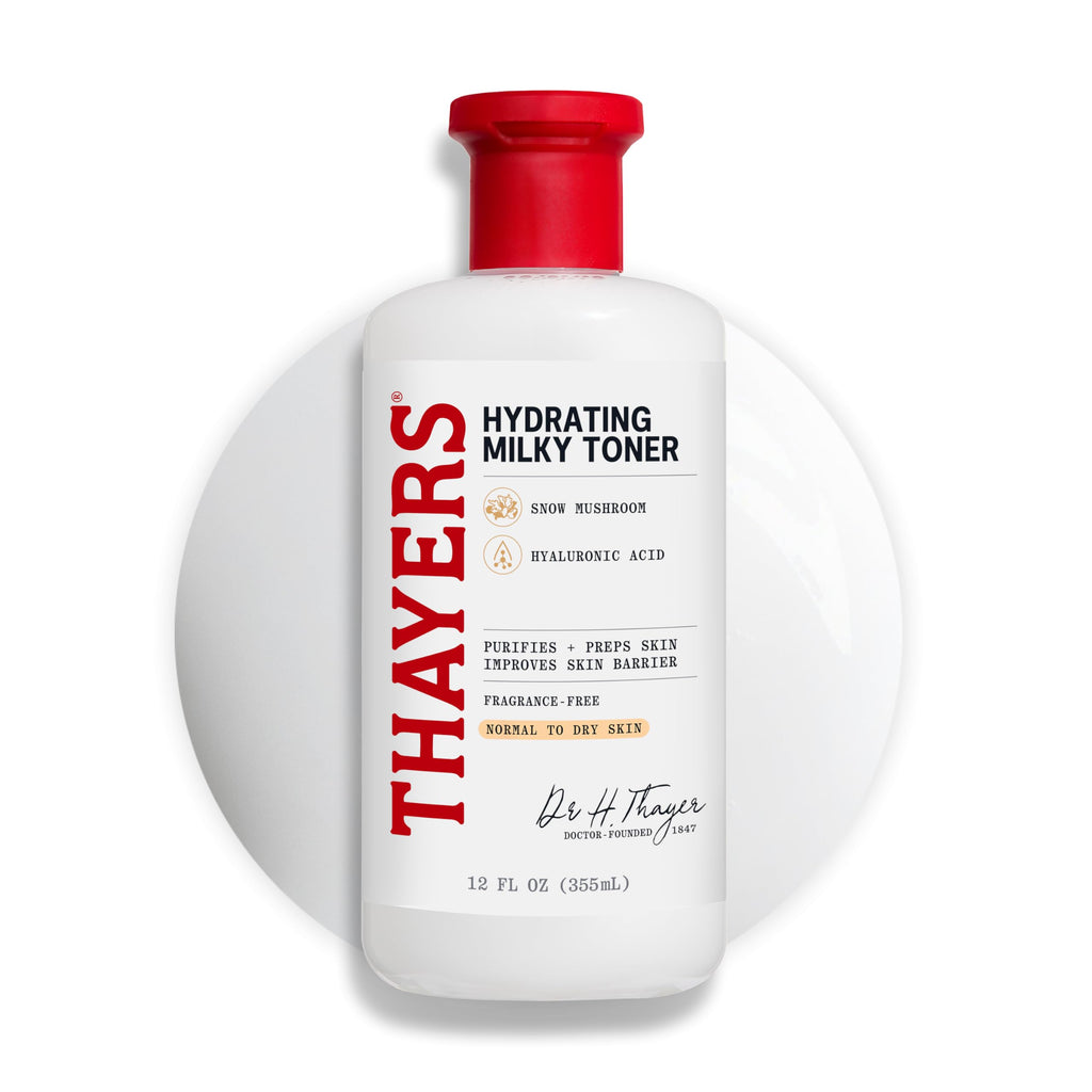 THAYERS Milky Face Toner Skin Care with Snow Mushroom Tremella and Hyaluronic Acid
