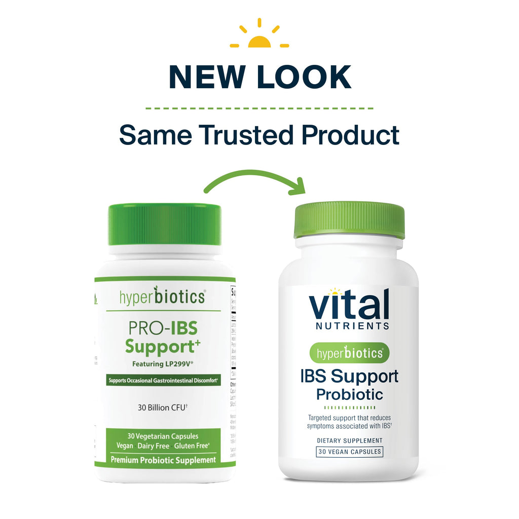Hyperbiotics Vital Nutrients IBS Probiotic | Reduce Symptoms of IBS* | Clinically Studied Vegan probiotic for IBS Relief from Bloating, Gas, Diarrhea, & Abdominal Discomfort* | 30 Capsules Hyperbiotics Au supplements