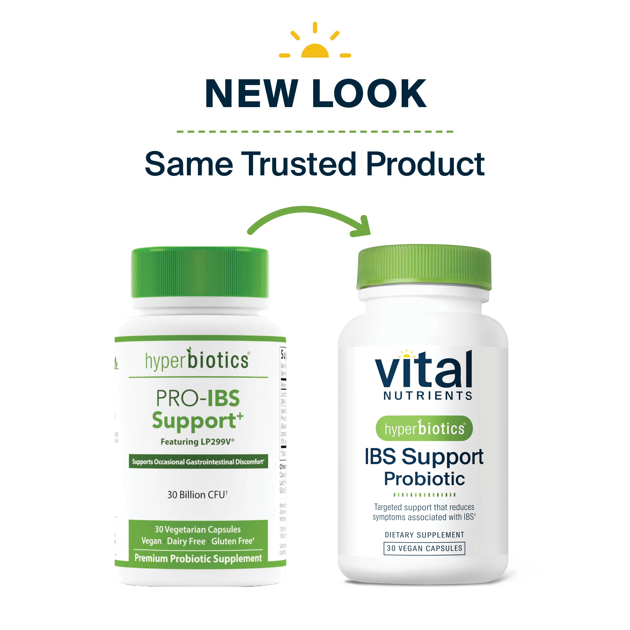 Hyperbiotics Vital Nutrients IBS Probiotic | Reduce Symptoms of IBS* | Clinically Studied Vegan probiotic for IBS Relief from Bloating, Gas, Diarrhea, & Abdominal Discomfort* | 30 Capsules Hyperbiotics Au supplements