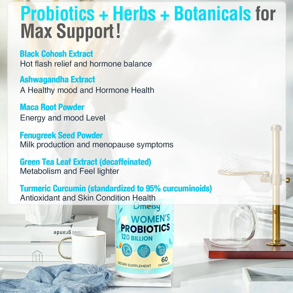 Dmeisy 120 Billion CFU Probiotic - Menopause Support Probiotics for Women, Natural Menopause Dmeisy Au supplements