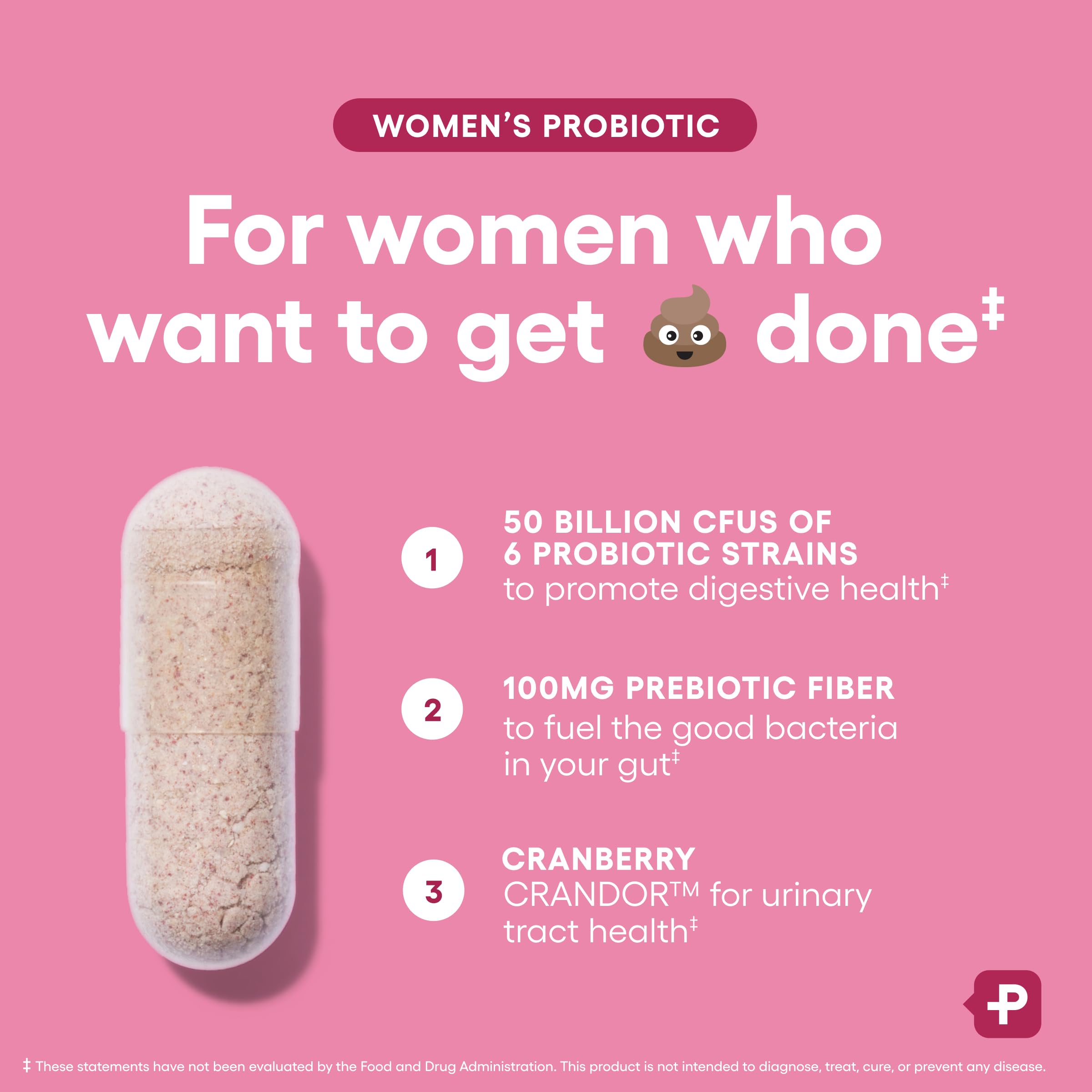 Physician's CHOICE Probiotics for Women - PH Balance, Digestive, UT, & Feminine Health - 50 Billion CFU - 6 Unique Strains for Her - Organic Prebiotics