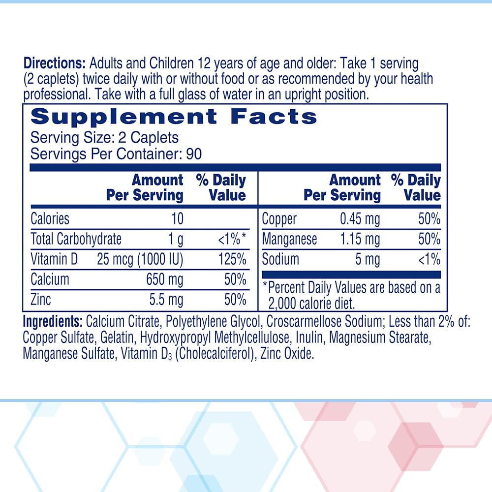 Citracal Maximum Plus Calcium Supplement - Calcium Citrate with Vitamin D3, Zinc, & Essential Minerals for Bone Health Support, Ages 12+