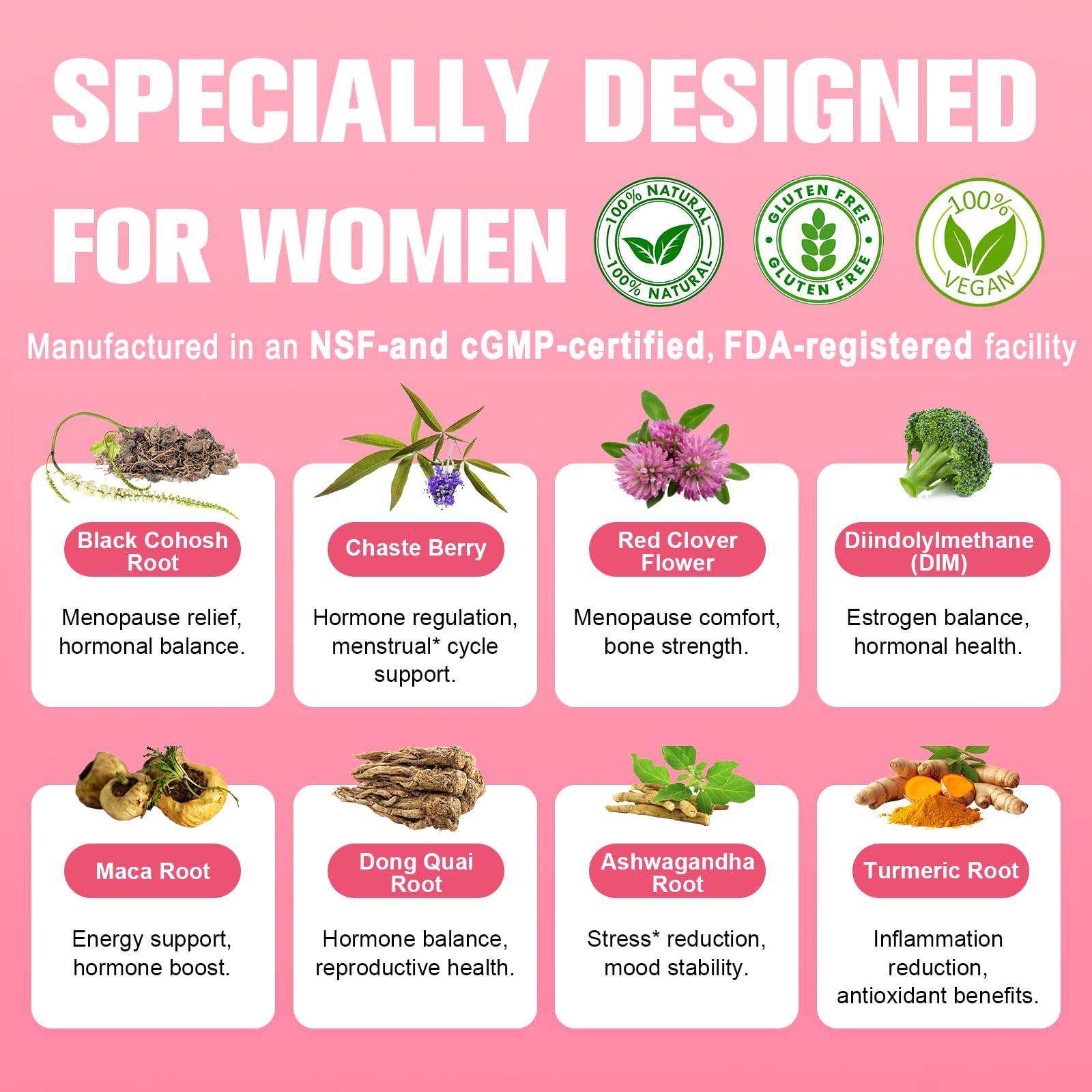 40-in-1 Menopause Supplements for Women, Multibenefit & Complete Black Cohosh for Hot Flashes, Night Sweats & Hormone Balance, w/ Probiotics, DIM, Vitex, Dong Quai, Red Clover and More, 120 Vegan Caps Totaria Au supplements