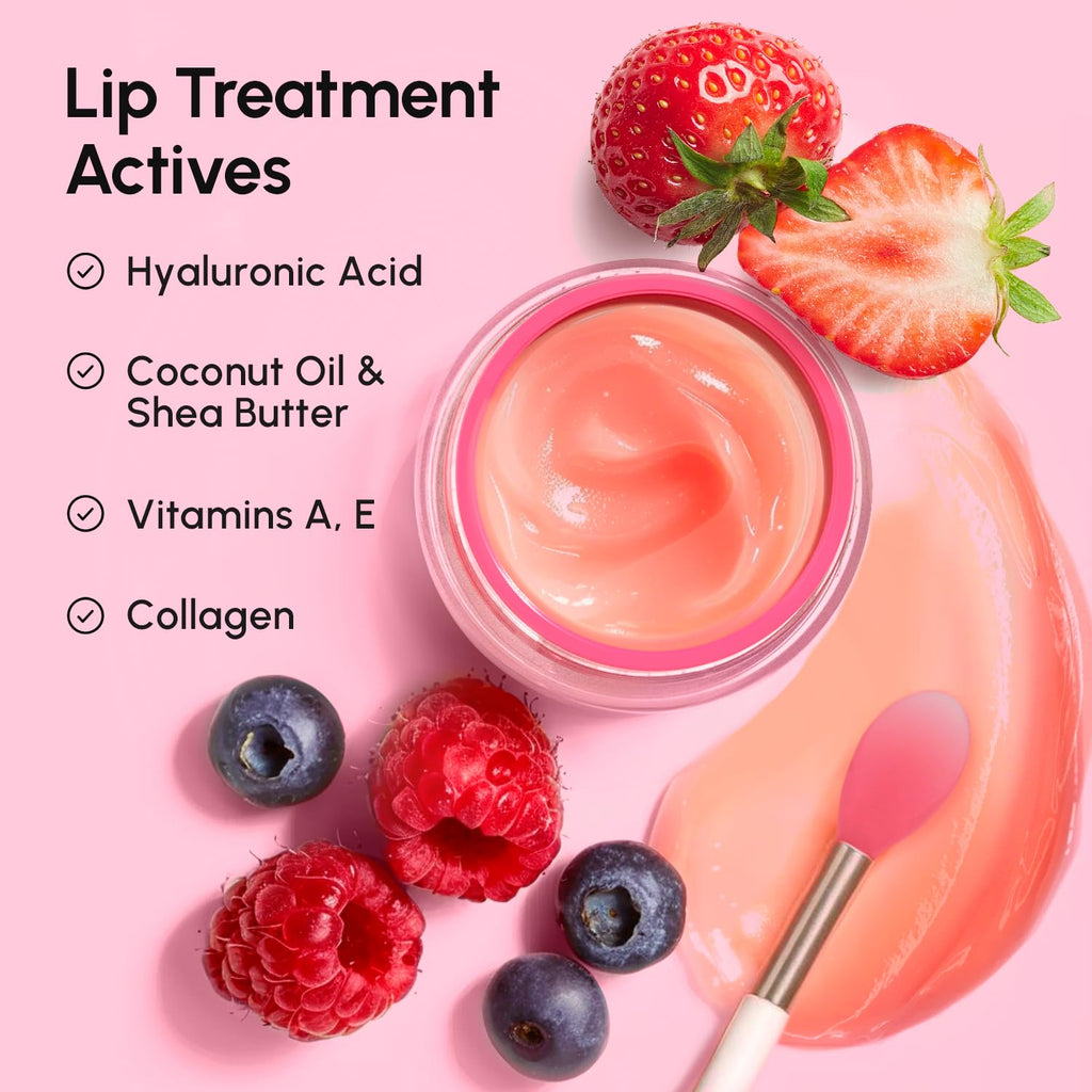MAREE Lip Mask Overnight - Lip Moisturizer For Very Dry Lips - Hydrating Lip Butter Balm with Hyaluronic Acid & Collagen