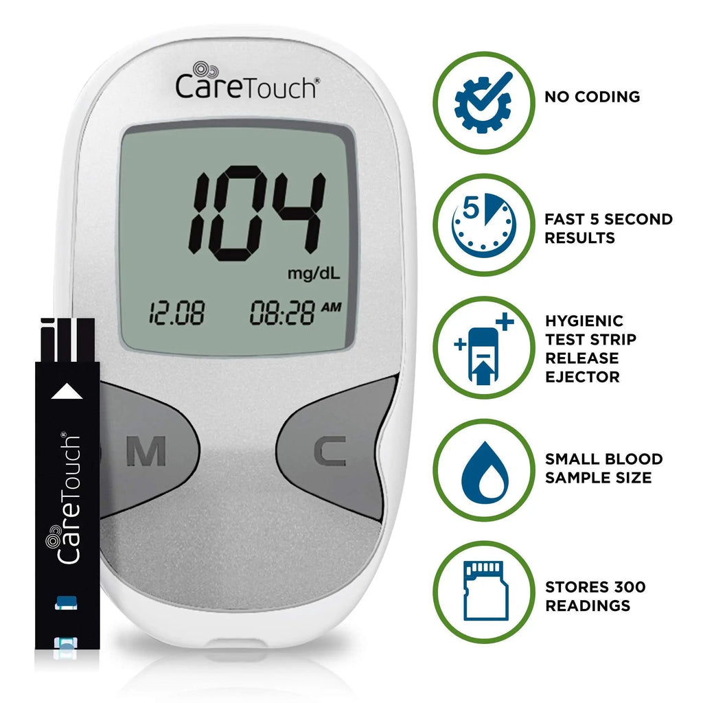 Care Touch Blood Glucose Meter Kit - Diabetes Testing Kit with Glucometer Care Touch Au supplements