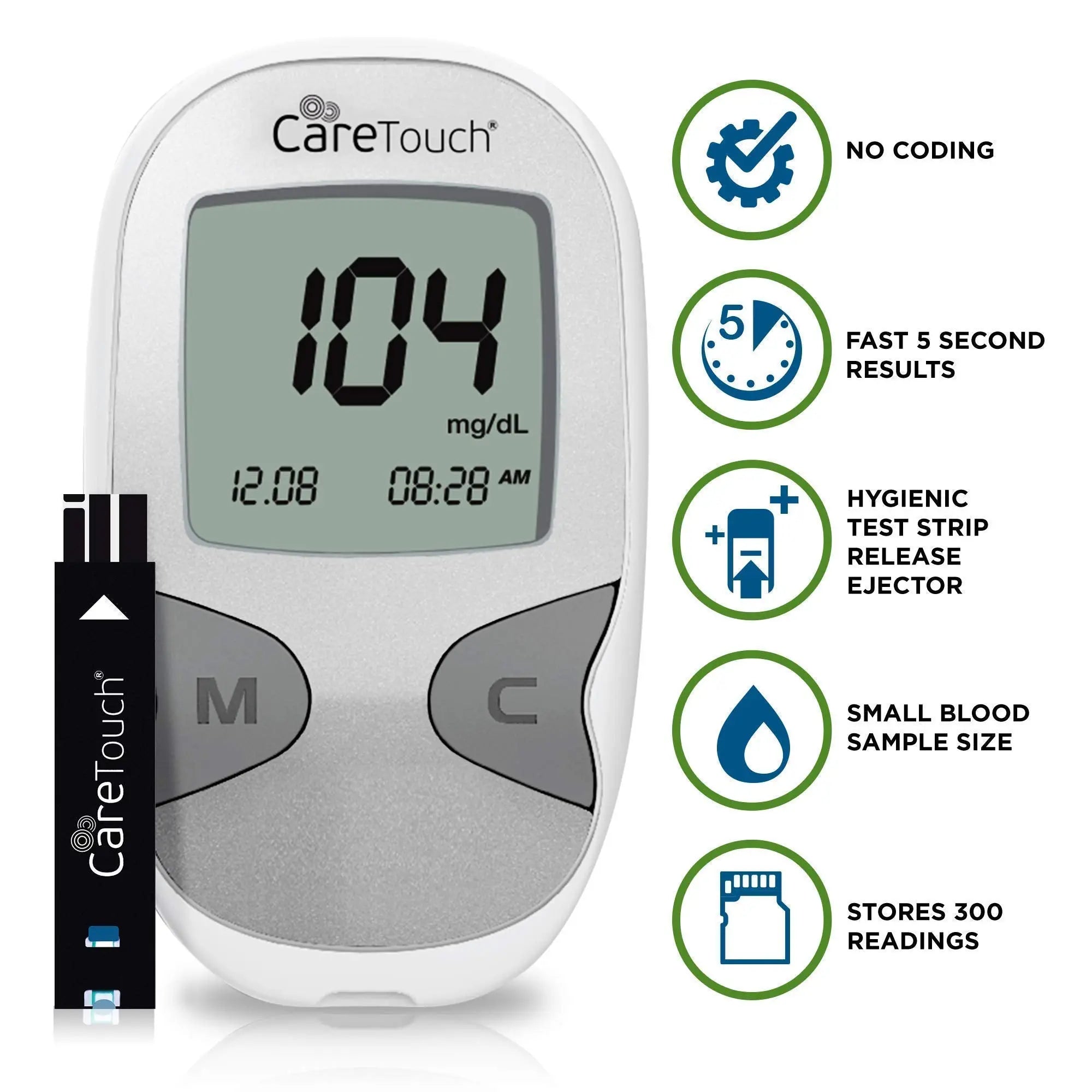 Care Touch Blood Glucose Meter Kit - Diabetes Testing Kit with Glucometer Care Touch Au supplements