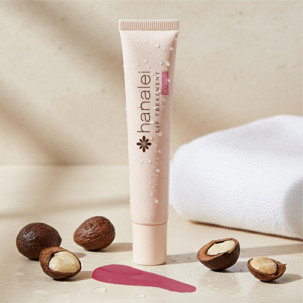 Hanalei Lip Treatment for Dry, Chapped Lips – Intensive Overnight Moisturizer with Kukui Oil