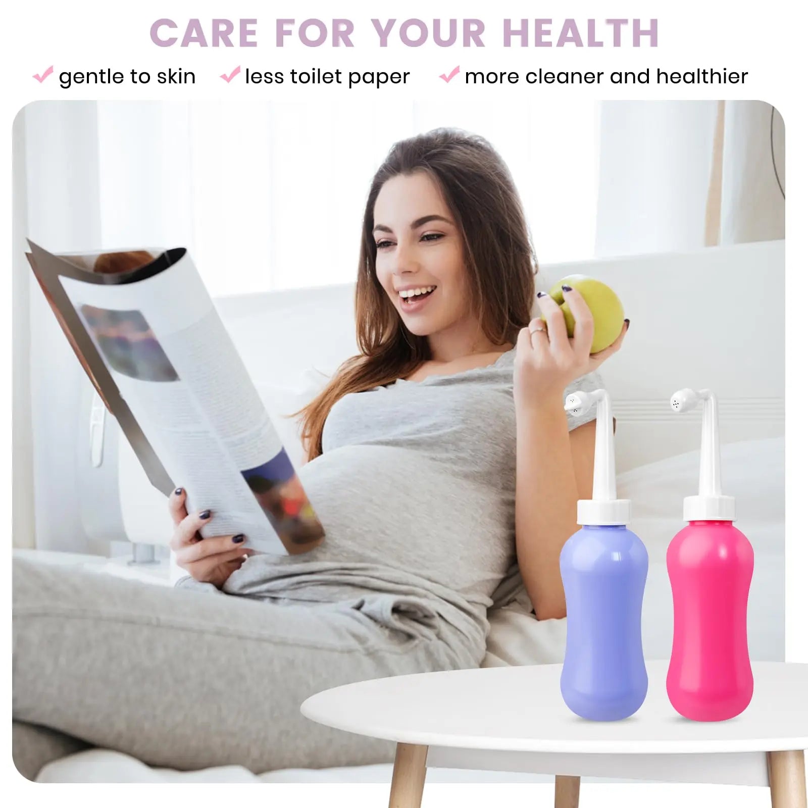 450ML(15.2 OZ) Peri Bottle for Postpartum Care 2 Pack, Portable Travel Bidet for Women, Upside Down VicnKioH Au supplements
