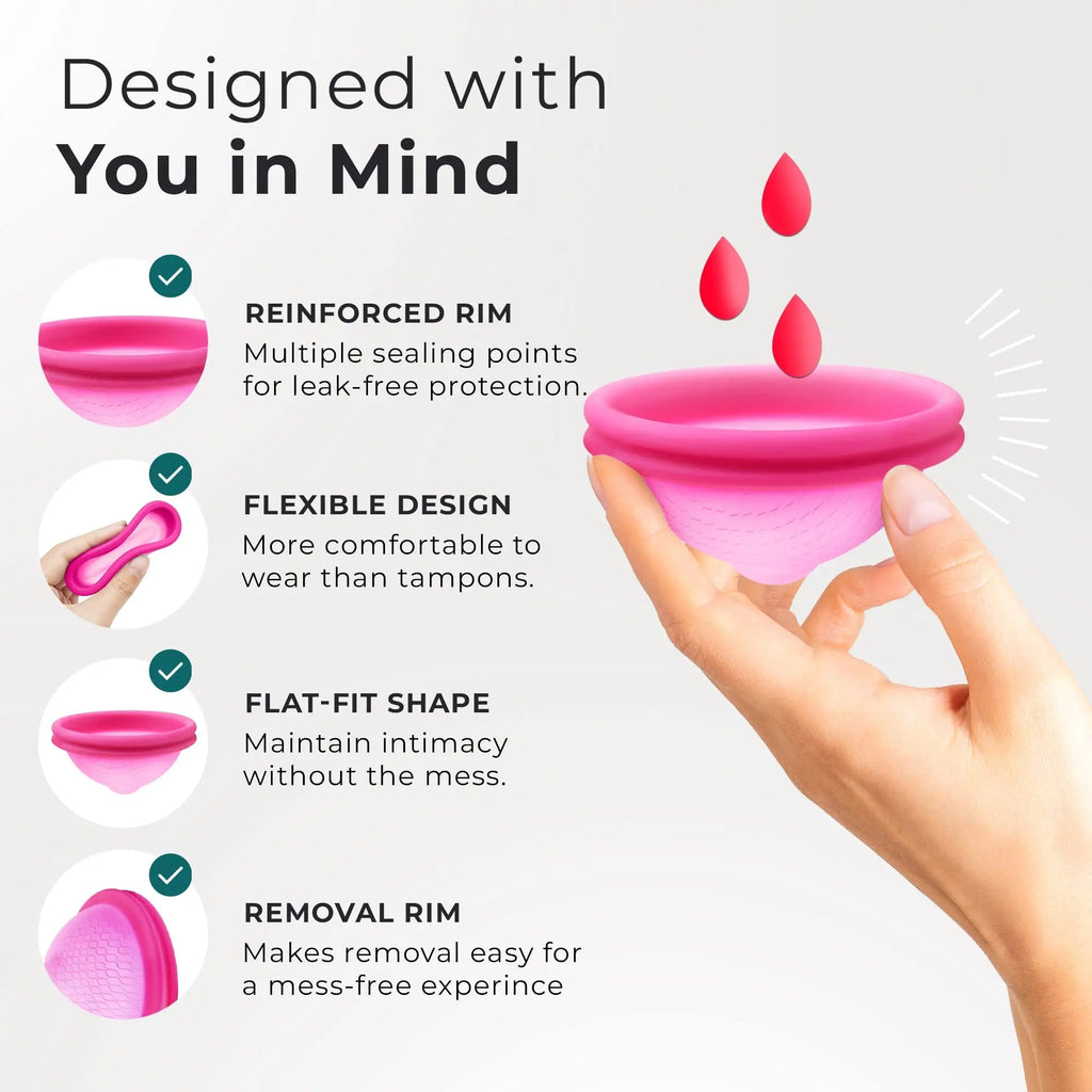 Ecoblossom Reusable Menstrual Disc - Large Menstrual Cup - Soft Period Disc for Women Designed EcoBlossom Au supplements