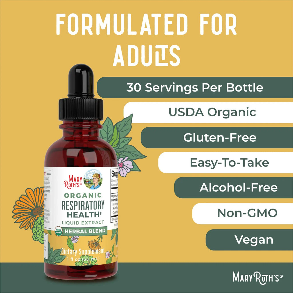 MaryRuth's | USDA Organic Respiratory Health Herbal Supplement Extract MaryRuth Organics Au supplements