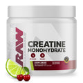 RAW Nutrition Creatine Monohydrate Powder, Cherry Limeade (30 Servings) - Micronized Creatine Monohydrate Supplement for Workout Performance, Build Muscle & Strength
