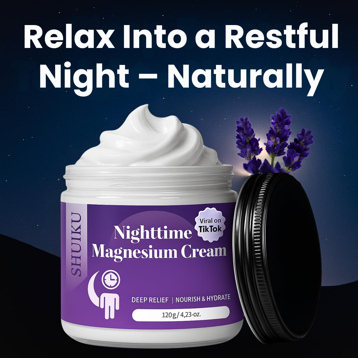 Magnesium Lotion for Sleep & Calm, Topical Magnesium Cream for Relaxation, Nightly Calm, Better Sleep, and for Leg Cramps & Pain SHUIKU Au supplements
