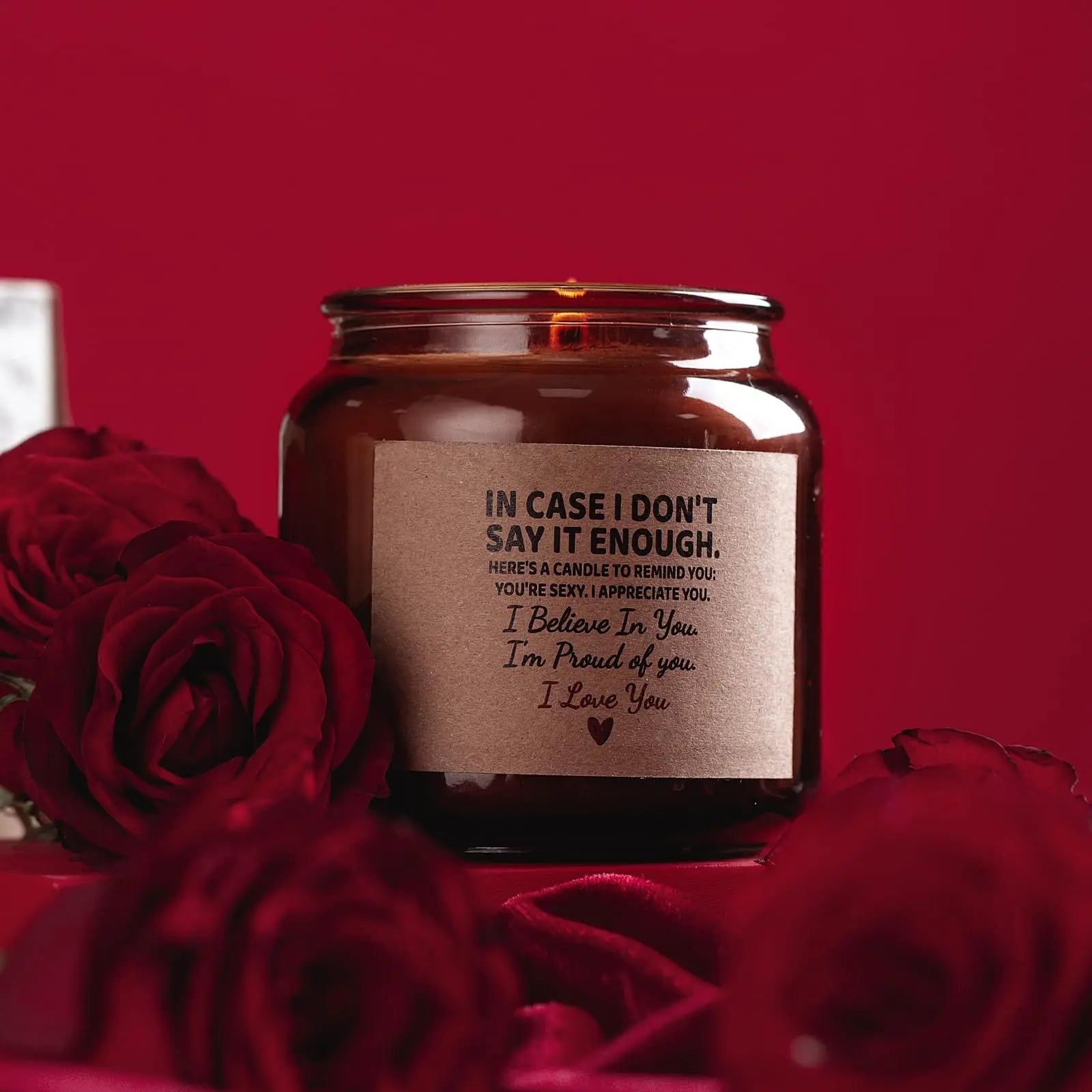Candle Amber Moss Scented, Valentines Day Gifts for Her Girlfriend Wife, Romantic Anniversary YINUO LIGHT Au supplements