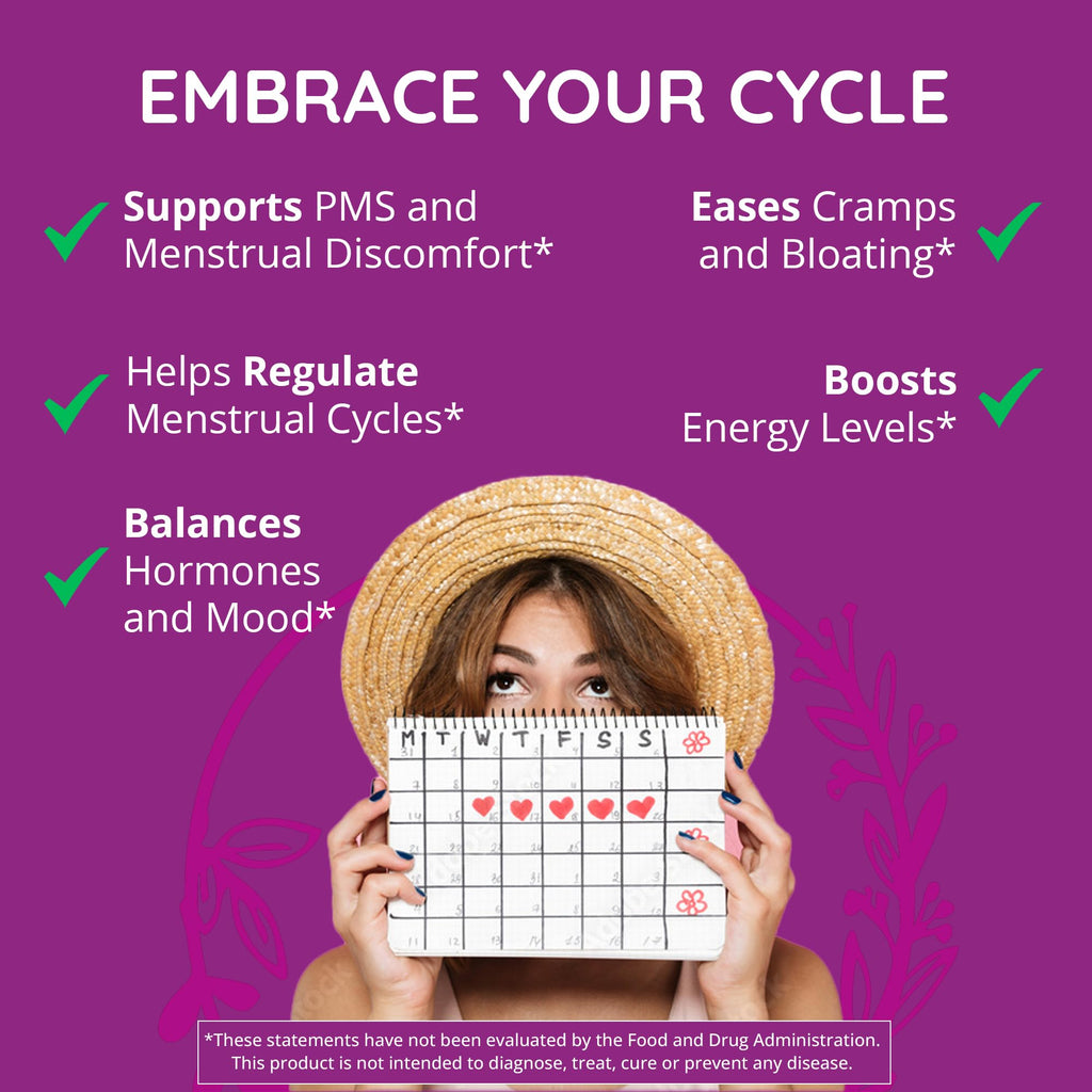 Hormone Balance for Women – PMS Support Supplement, Menopause & Perimenopause | Bloating Relief, Menstrual Cramp, Mood, PMDD | Chasteberry Supplements, Black Cohosh, Dong Quai | Vegan, Non-GMO, 60 Ct Happy Healthy Hippie Au supplements