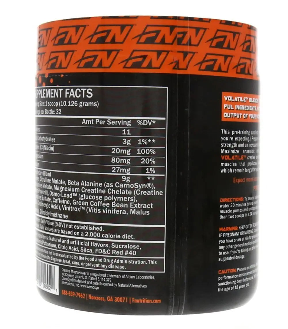 Formutech Nutrition Volatile Pre Workout, Cherry Lemonade, w/2 Forms of Creatine Formutech Nutrition Au supplements