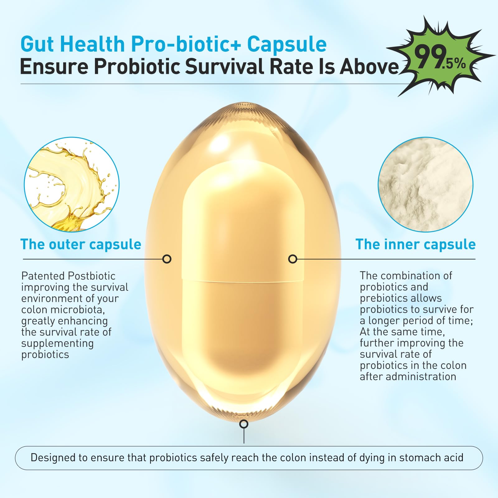 3-in-1 Probiotics for Gut and Digestive Health,Immune Support,Supplements Supporting Occasional Constipation,Diarrhea,Gas,Bloating,Delayed-Released Designed to Thrive, 30 Vegan Capsules PROLIFEBIOTICS Au supplements