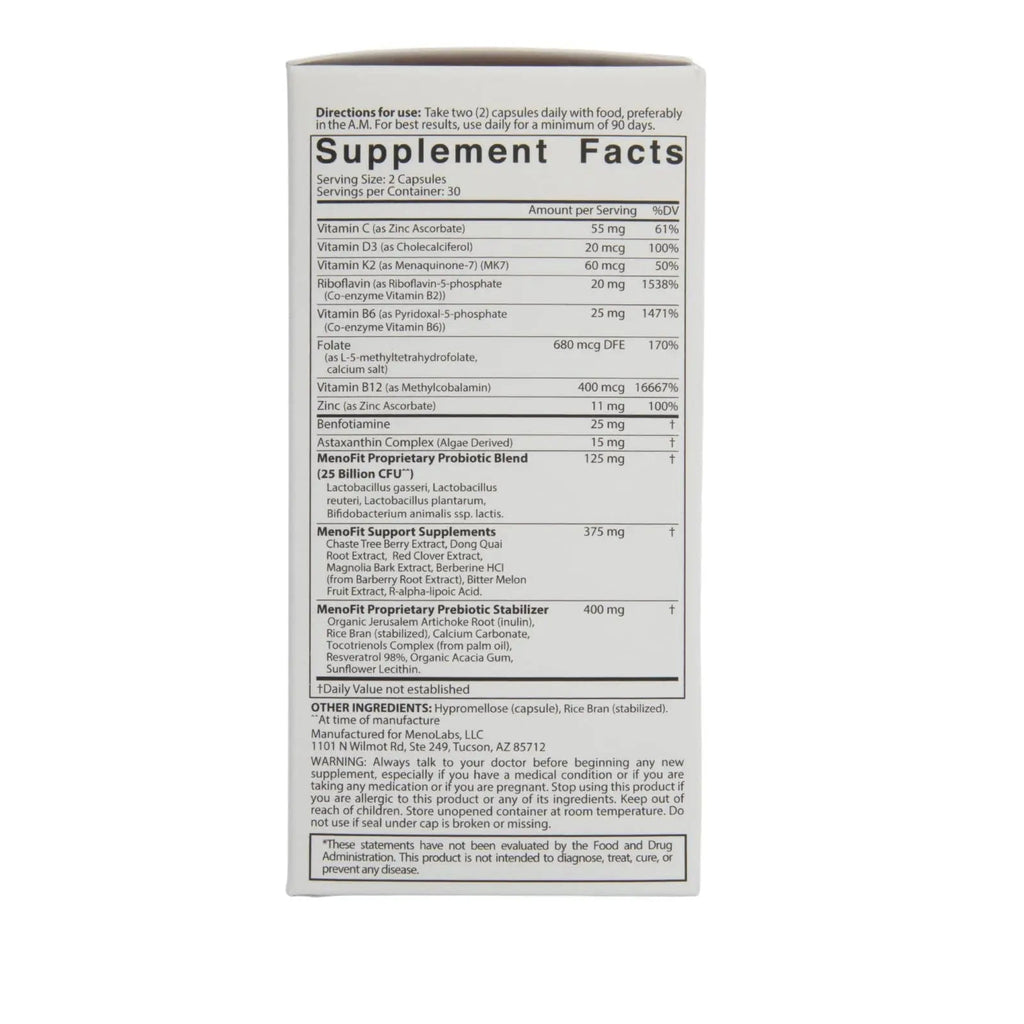 MENOLABS MenoFit - Menopause Supplements for Women - Menopause + Perimenopause Relief MENOLABS Au supplements