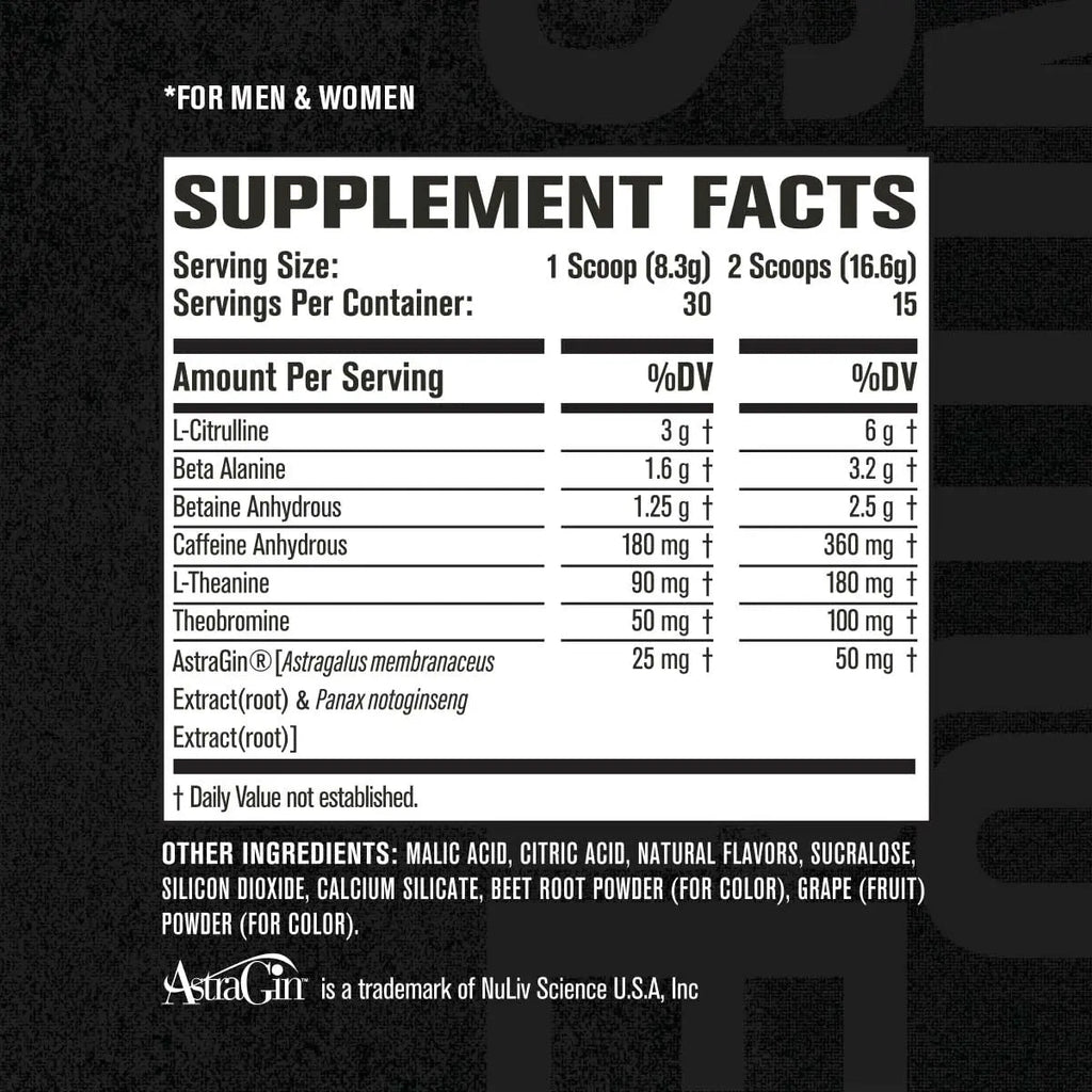 NITROSURGE Pre Workout Supplement - Endless Energy, Instant Strength Gains Jacked Factory Au supplements