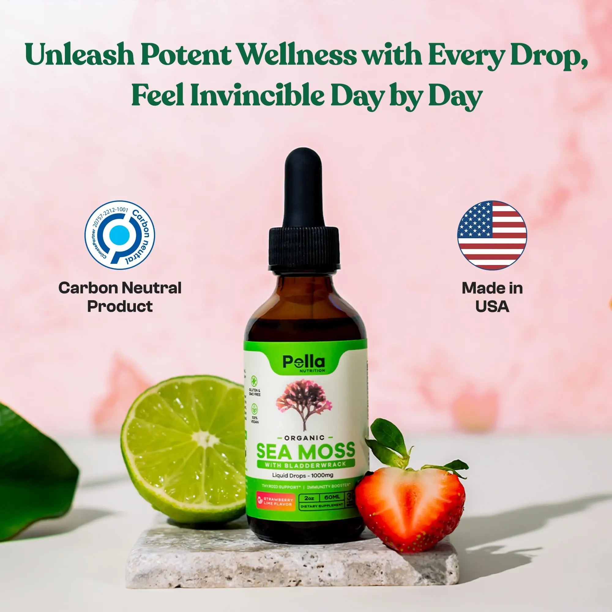 Pella Nutrition Organic Sea Moss Liquid Extract - 1000mg Irish Sea Moss, 4X Stronger Than Pella Nutrition Au supplements
