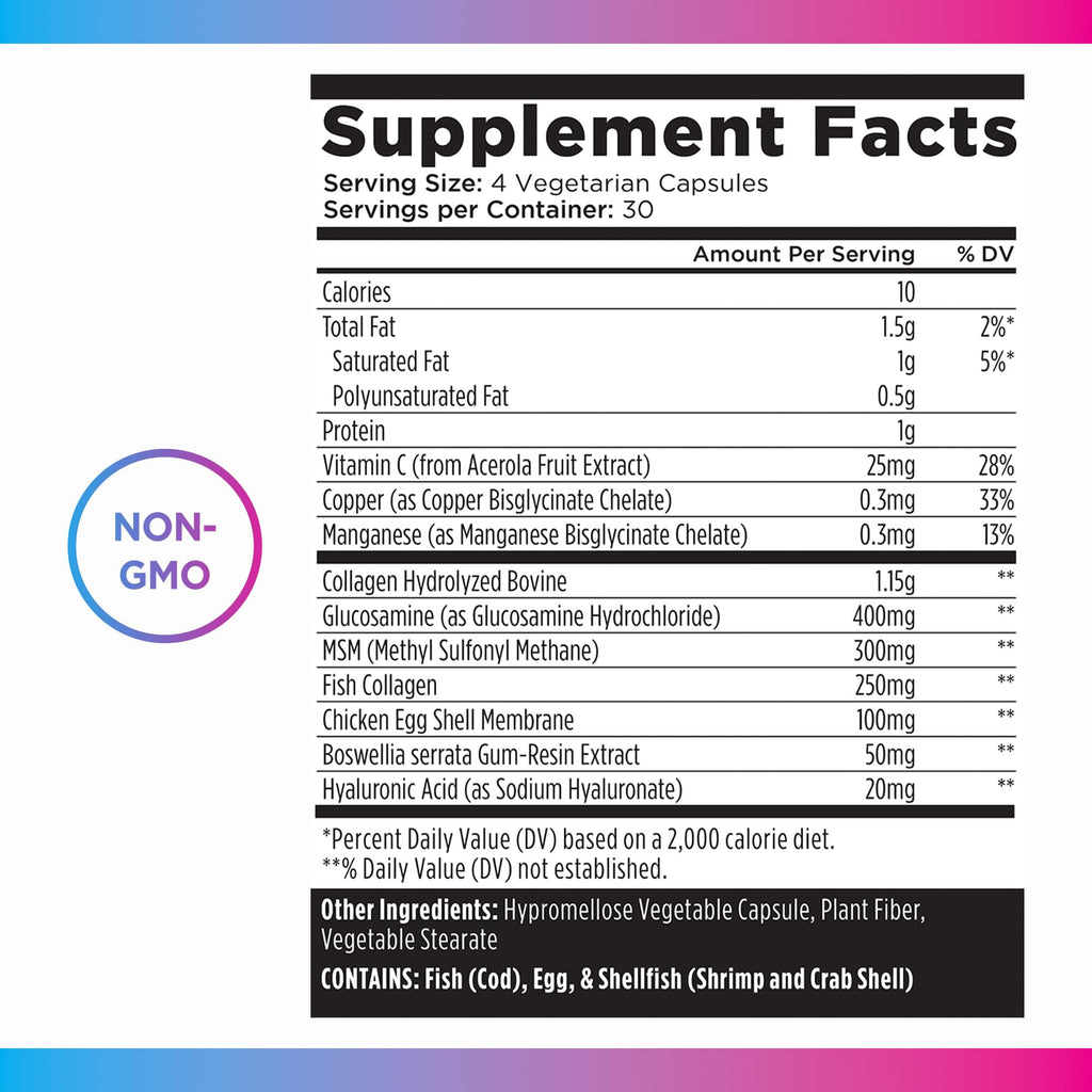 Livingood Daily Collagen + Joint Support, Grass Fed Multi Collagen Peptides I III V X with Hyaluronic Acid, Joint Support Supplement for Women & Men, Hair Skin Nails, Keto & Gluten Free, 120 Capsules Livingood Daily Au supplements